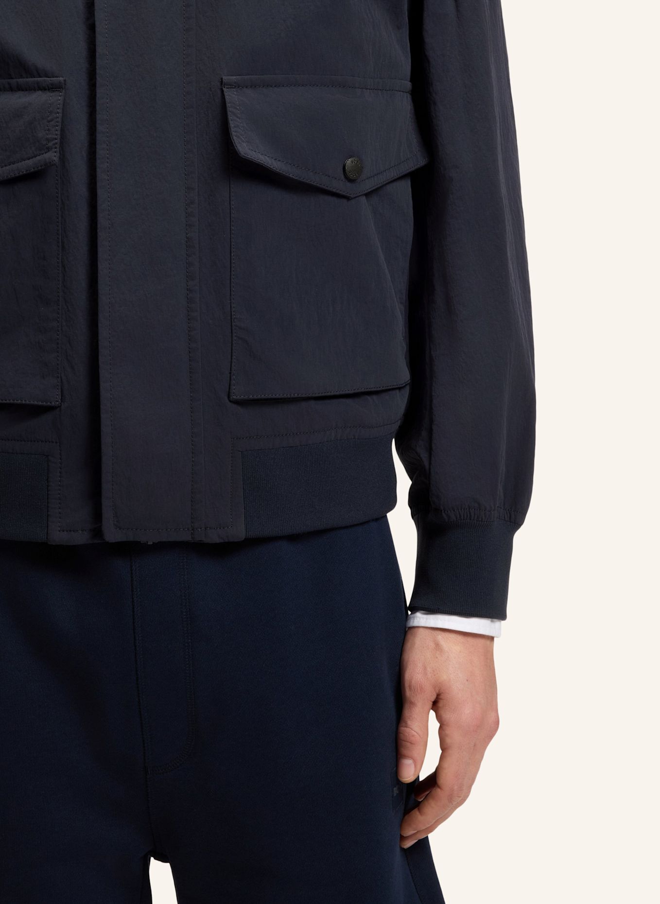 BOSS Jacke OCRUISE Relaxed Fit: DUNKELBLAU