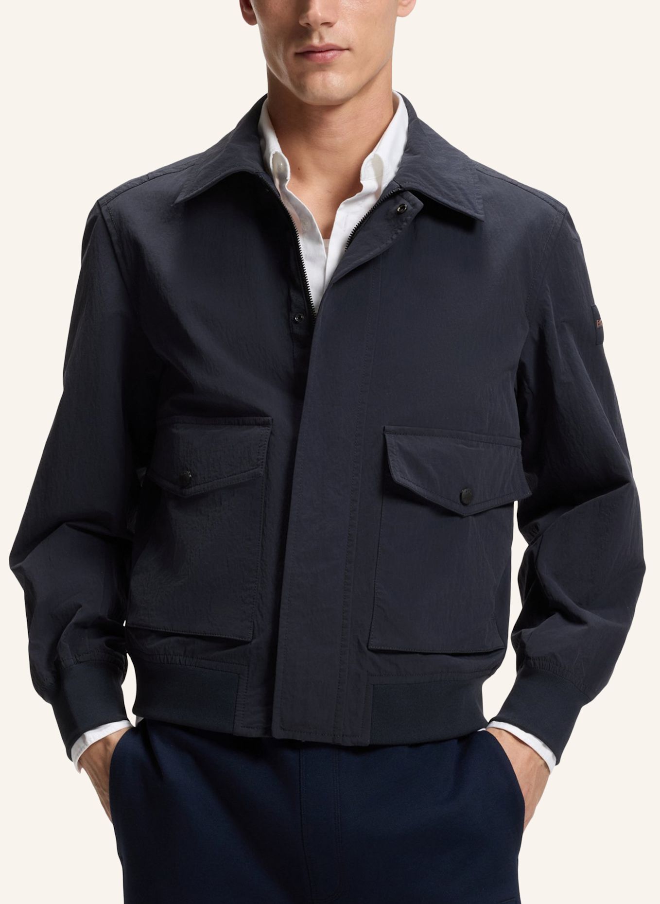 BOSS Jacke OCRUISE Relaxed Fit: DUNKELBLAU