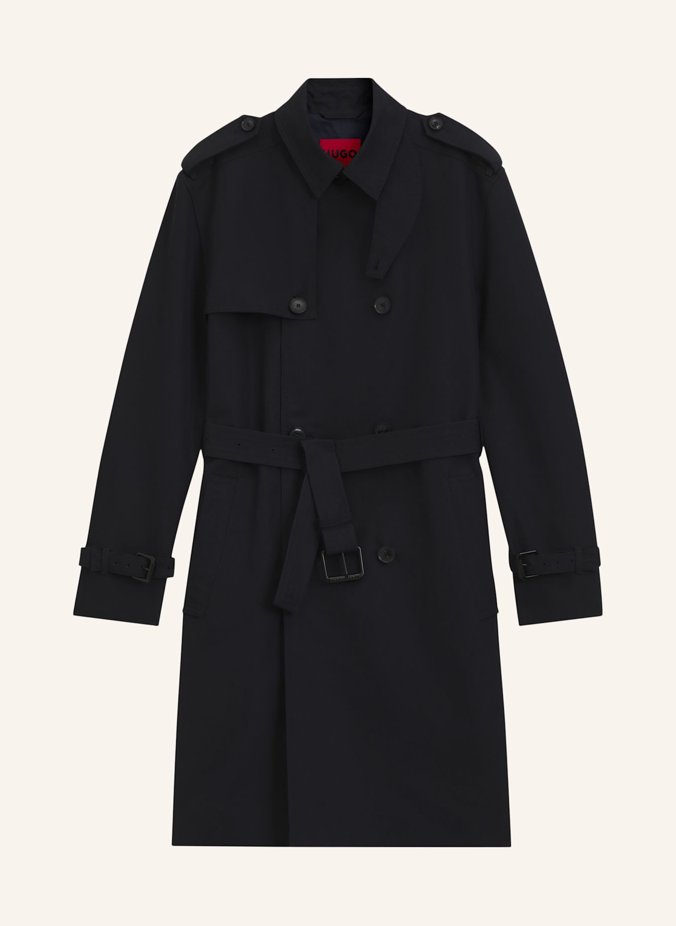 HUGO Trenchcoat MALUKS2631 Regular Fit: DUNKELBLAU