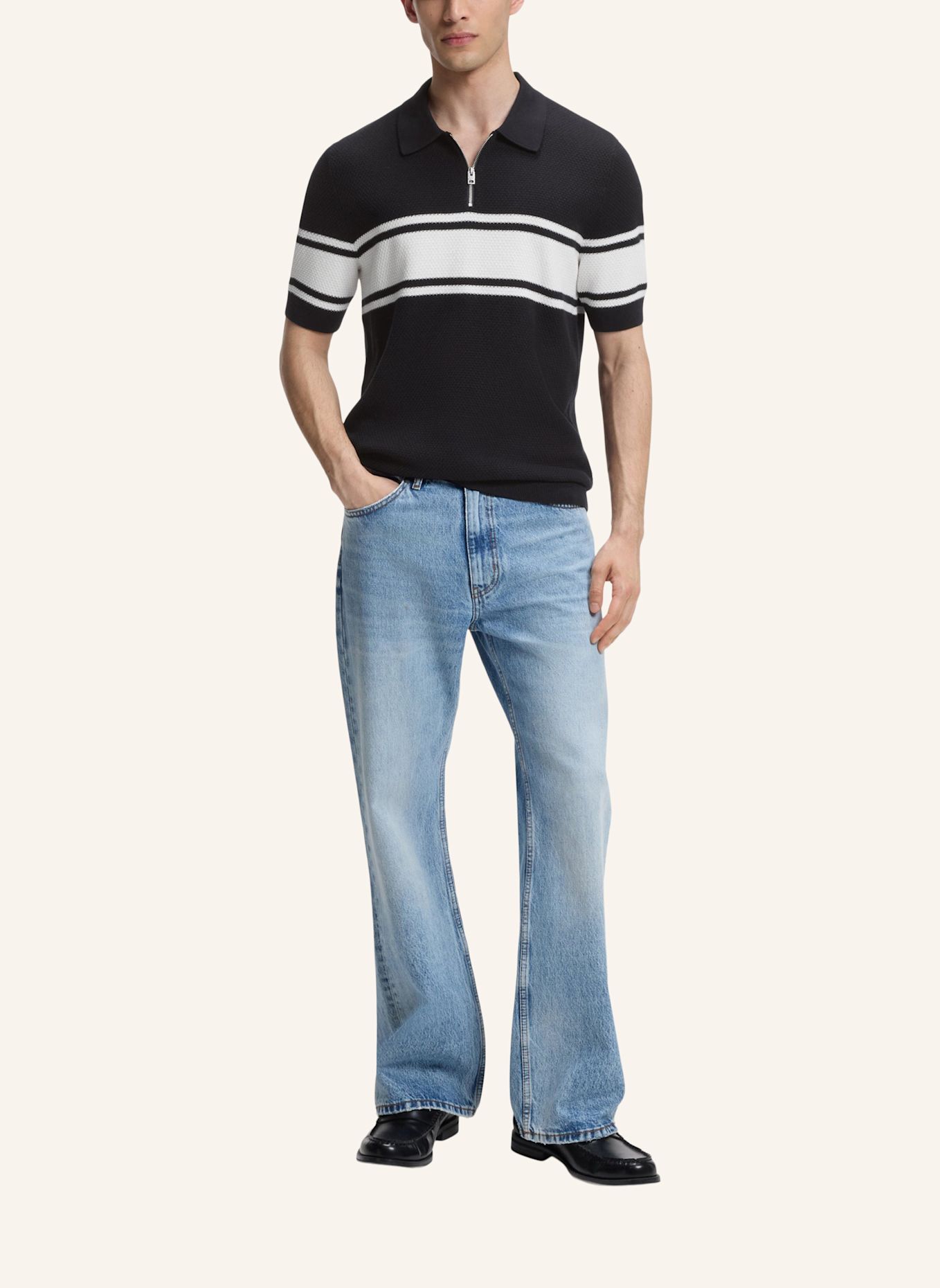 HUGO Pullover SHOLTON Regular Fit: DUNKELBLAU