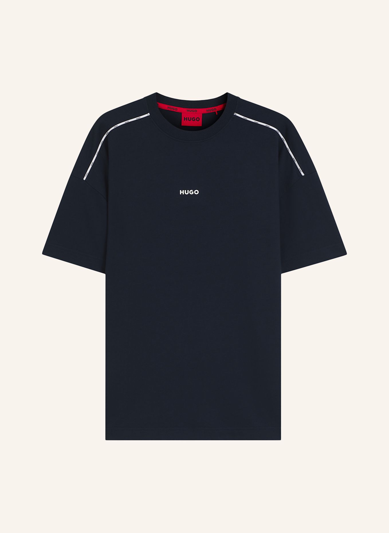 HUGO Loungewear Oberteil NOAH T-SHIRT Relaxed Fit: DUNKELBLAU