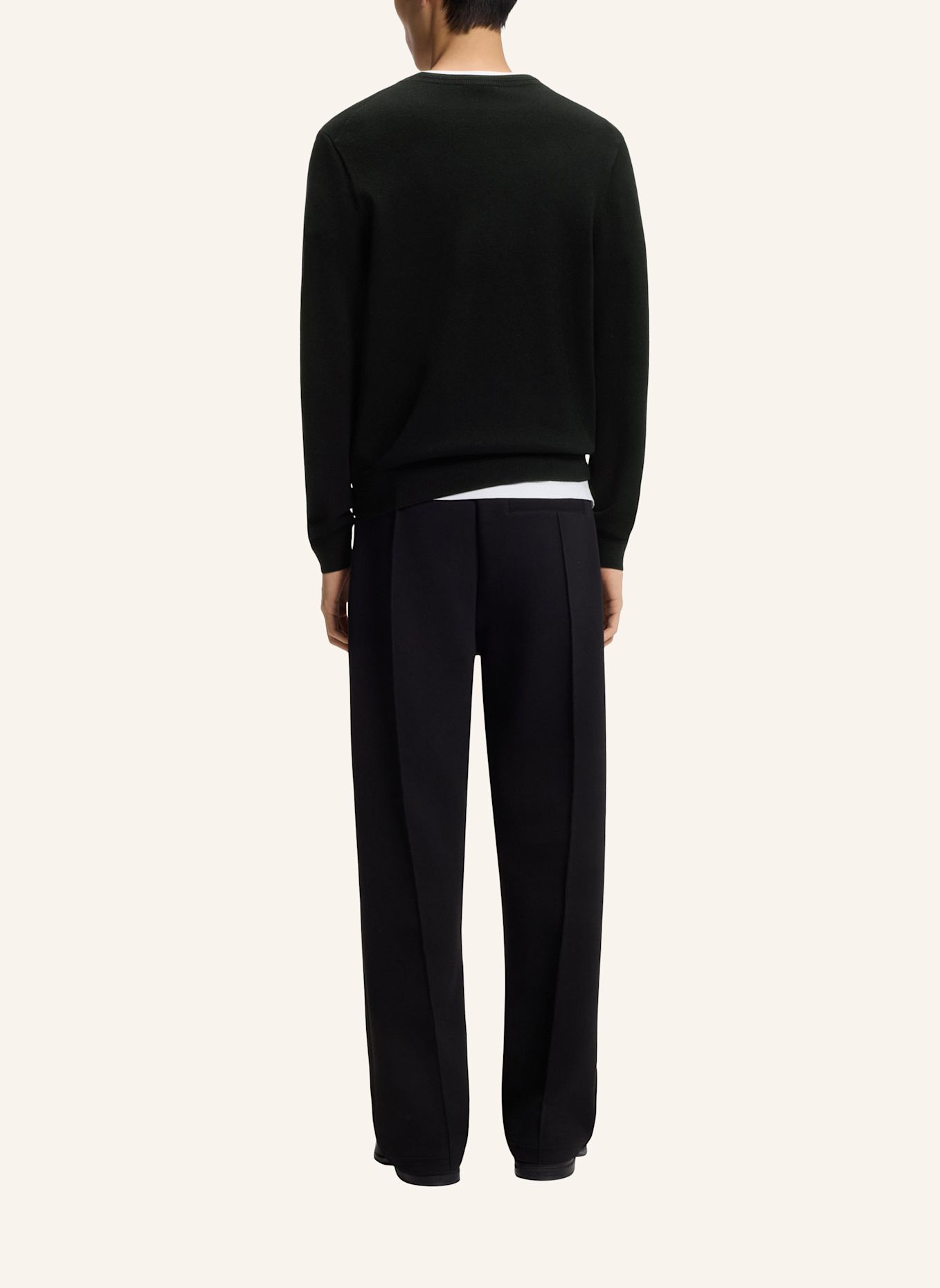 HUGO Pullover SETALLO Regular Fit: SCHWARZ