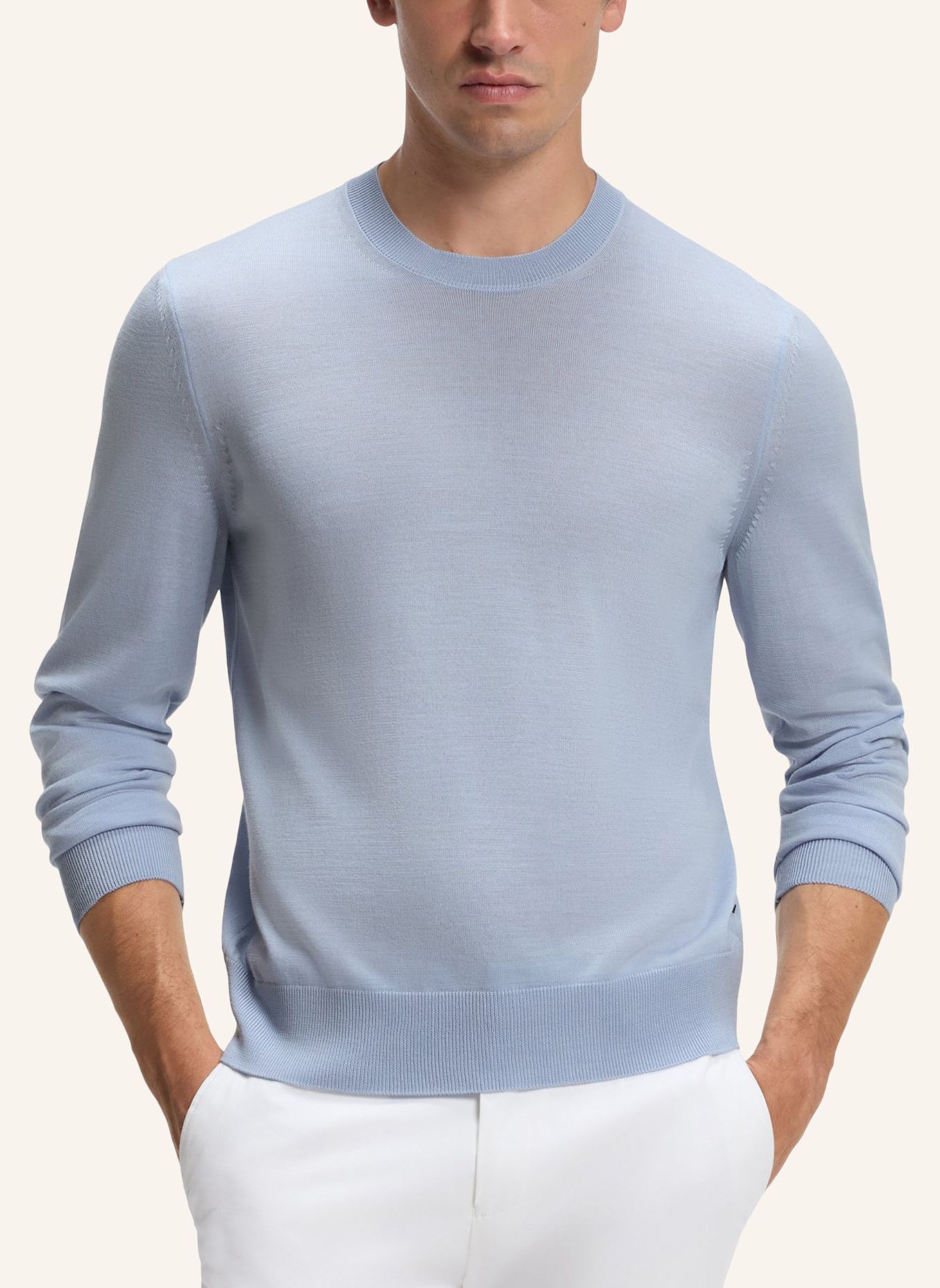 BOSS Pullover H-LENO Regular Fit: BLAU