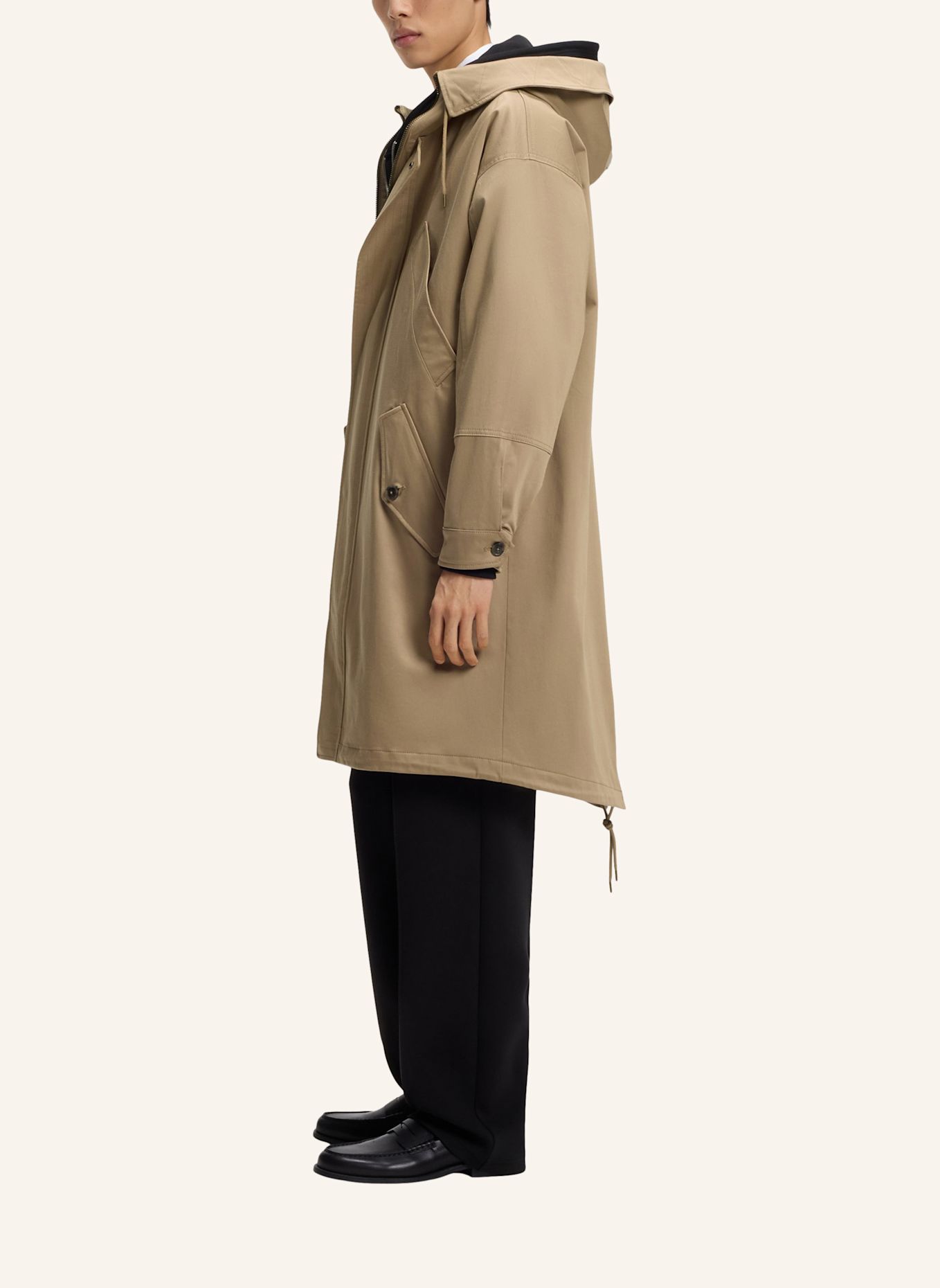 HUGO Casual Mantel MIKO2631 Regular Fit: BEIGE