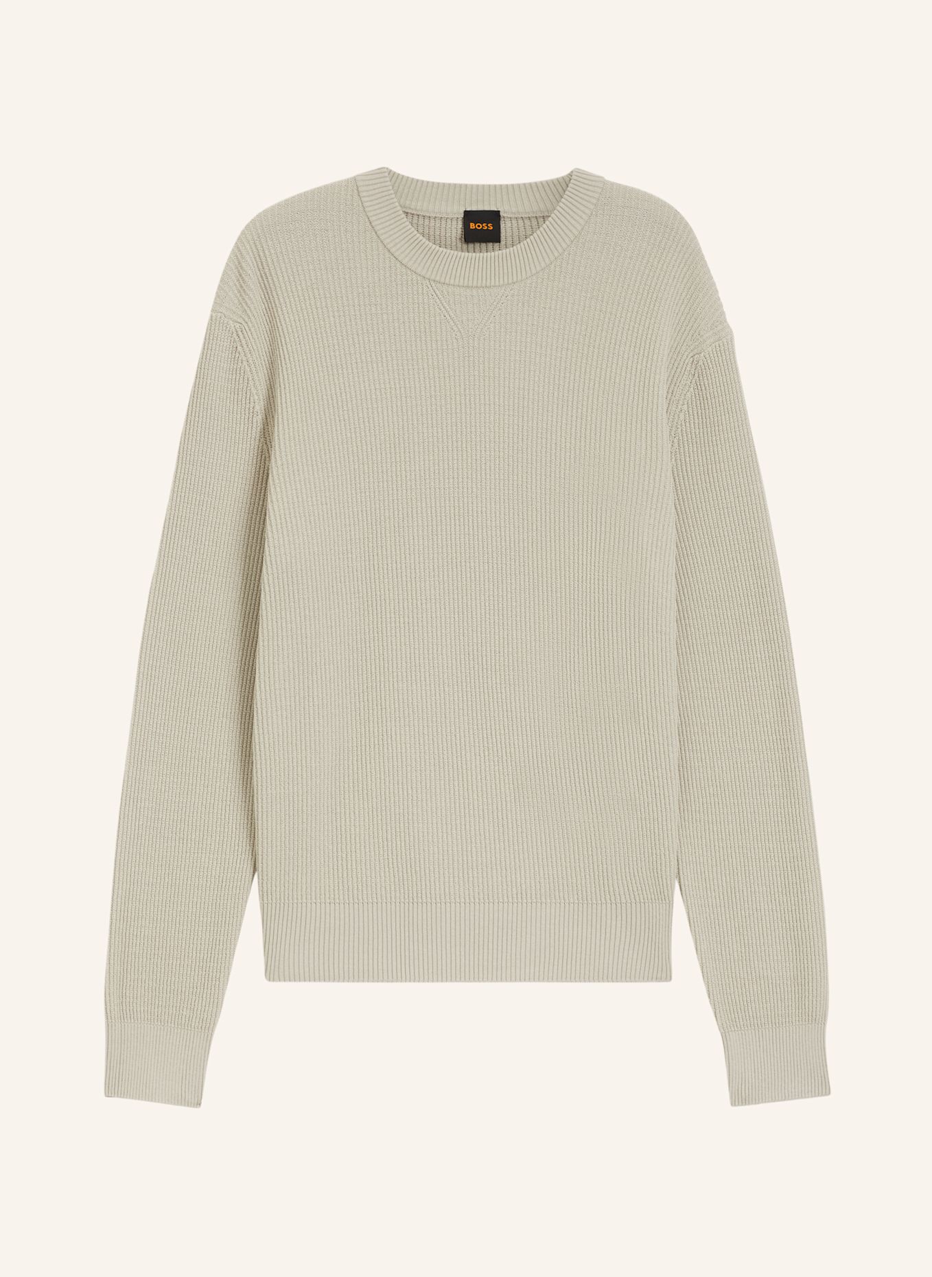 BOSS Pullover AKIPANO Regular Fit: BEIGE