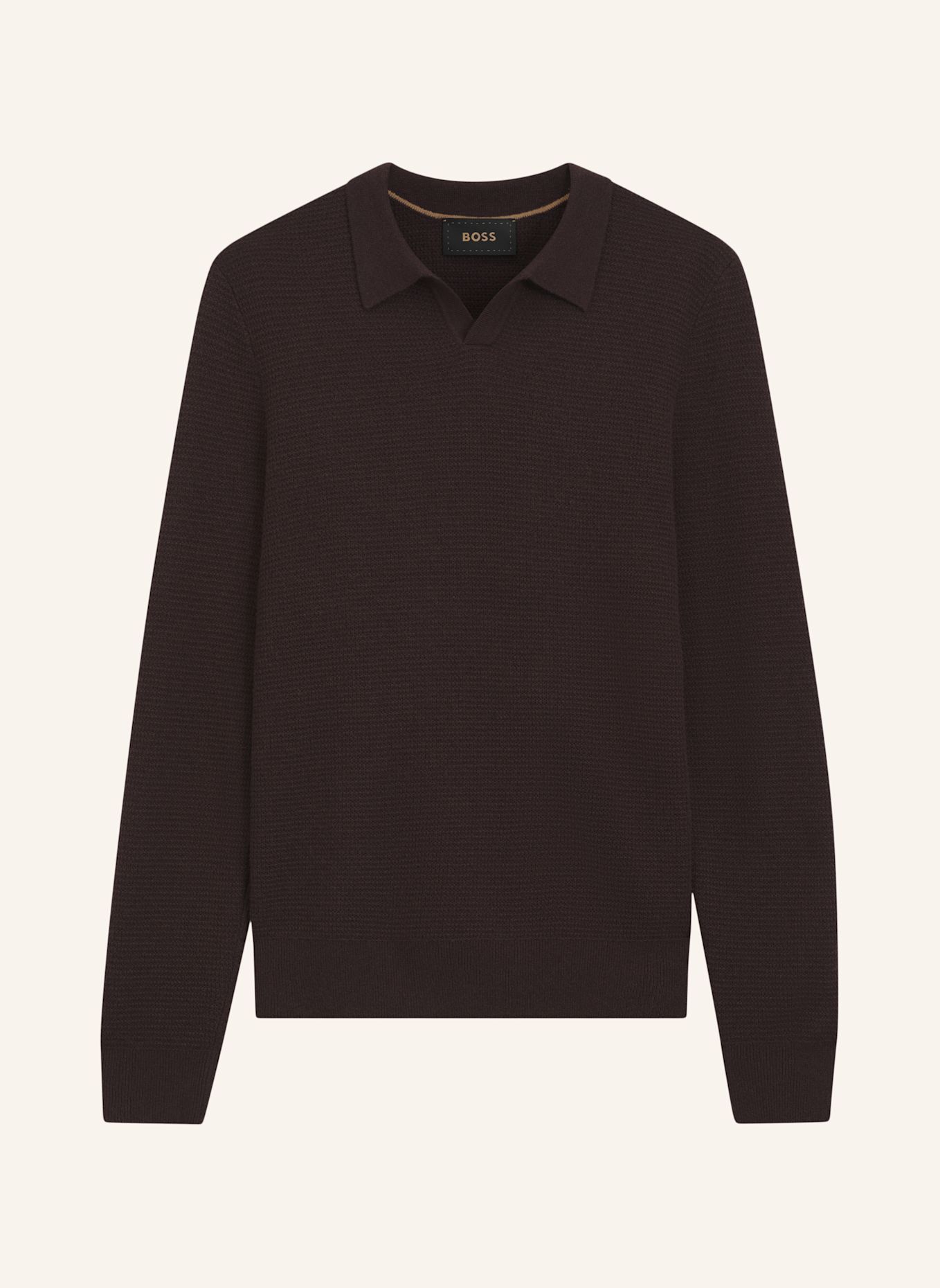 BOSS Pullover L-FILO Relaxed Fit: BRAUN