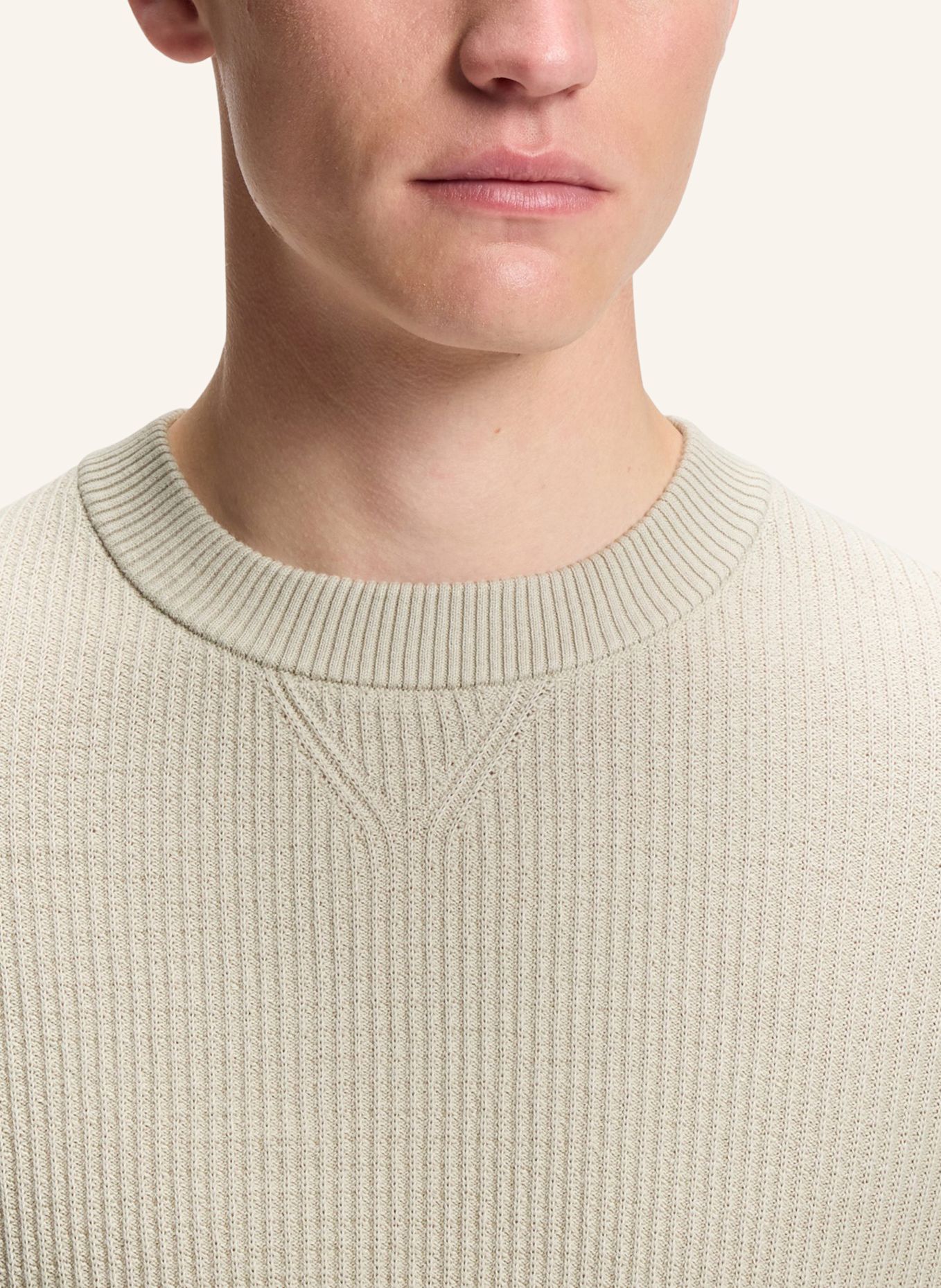 BOSS Pullover AKIPANO Regular Fit: BEIGE