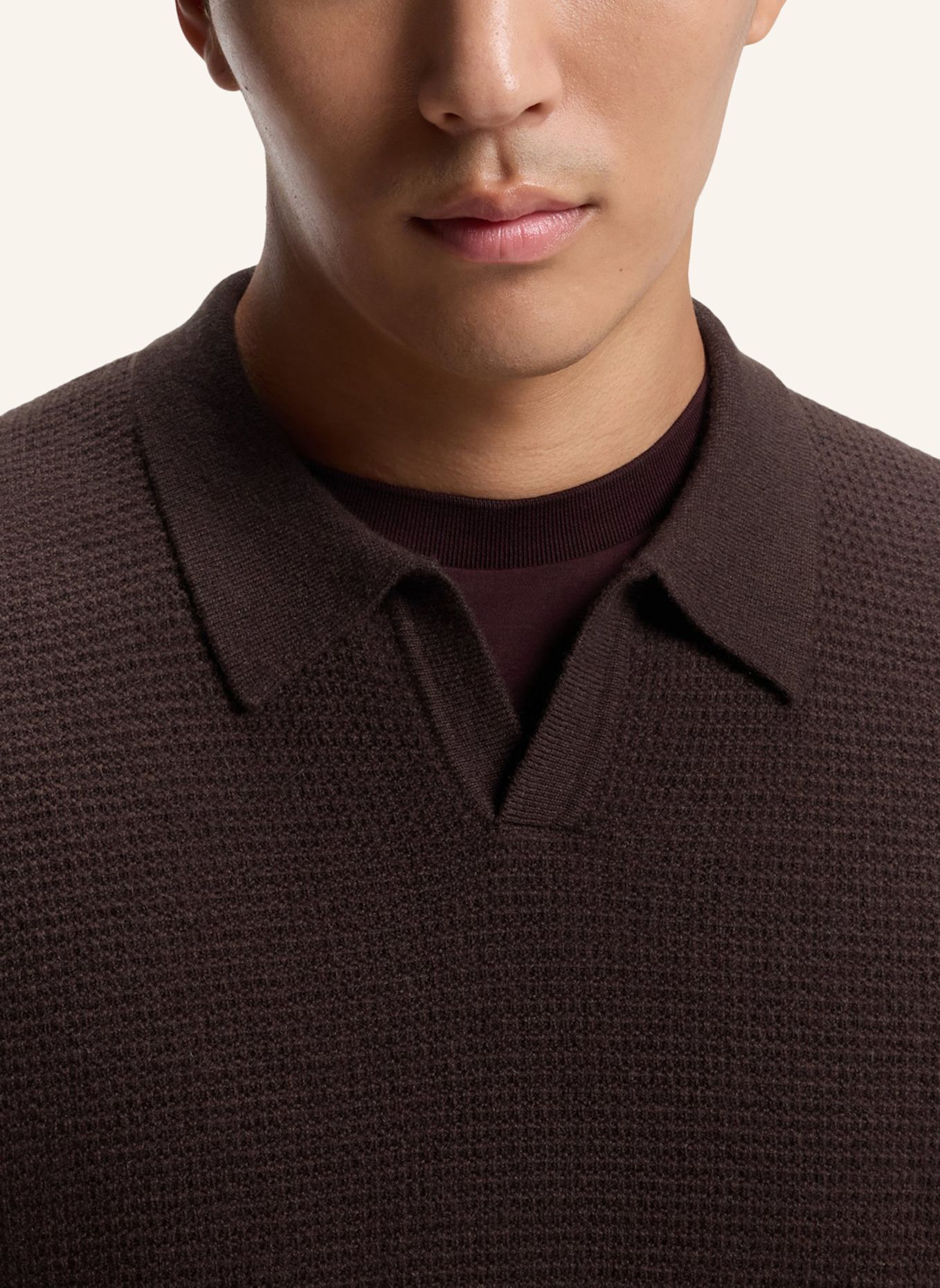 BOSS Pullover L-FILO Relaxed Fit: BRAUN