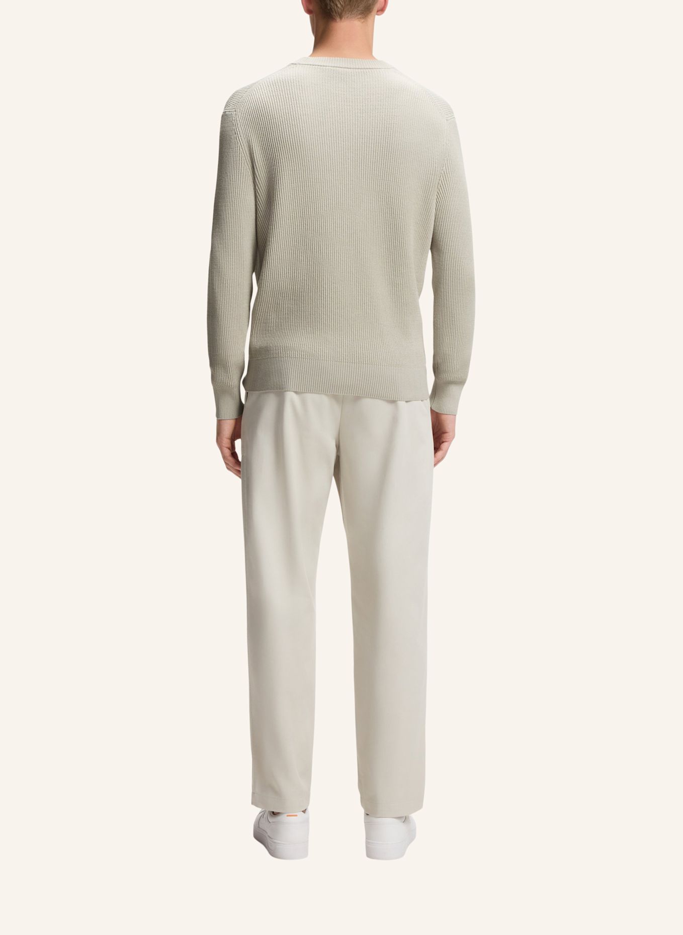 BOSS Pullover AKIPANO Regular Fit: BEIGE