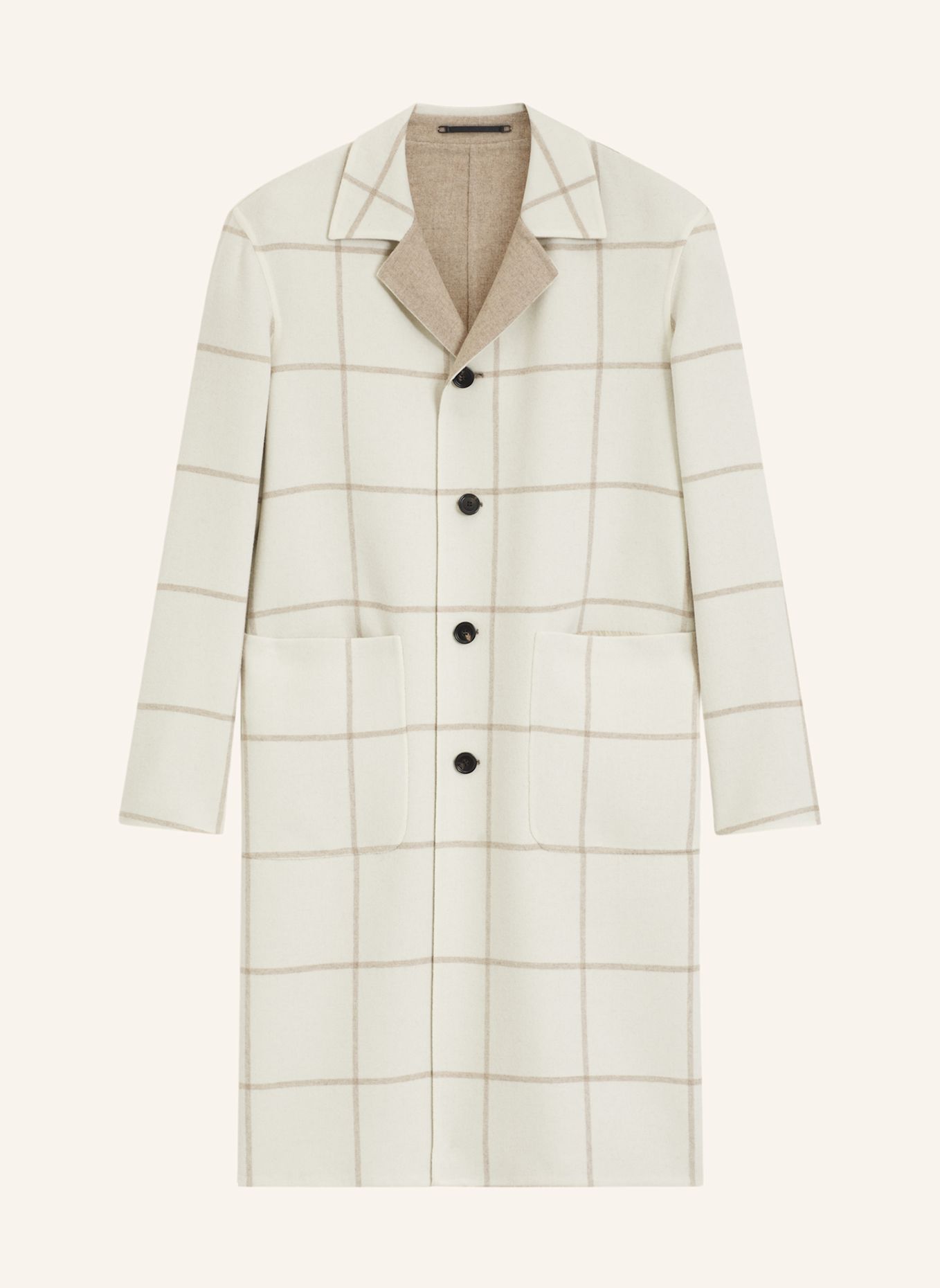 BOSS Mantel L-CARY-DF-RVS-254 Relaxed Fit: WEISS