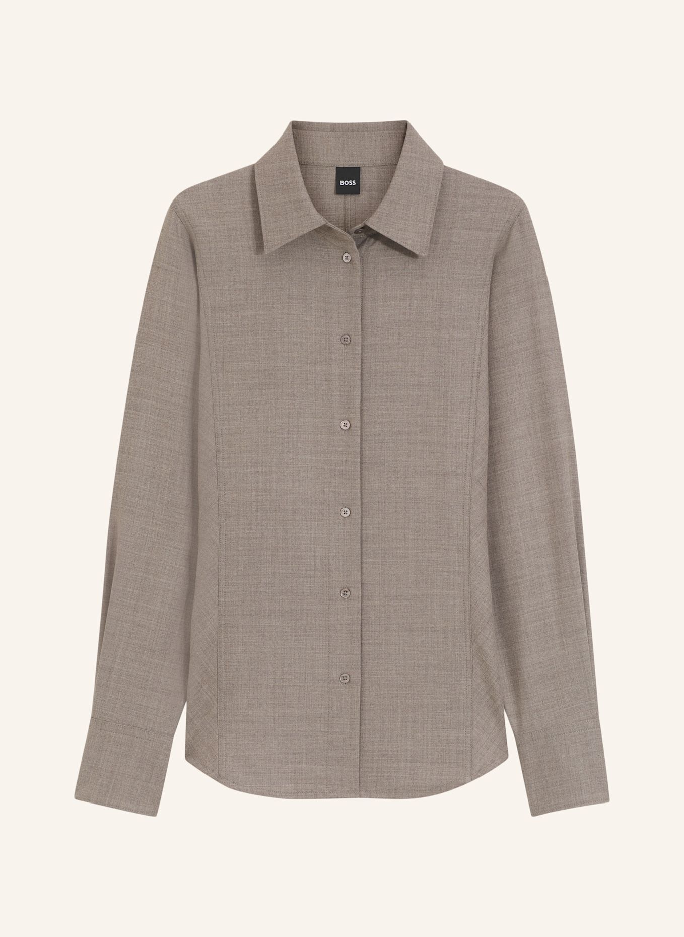 BOSS Bluse BANNEL Slim Fit: BEIGE