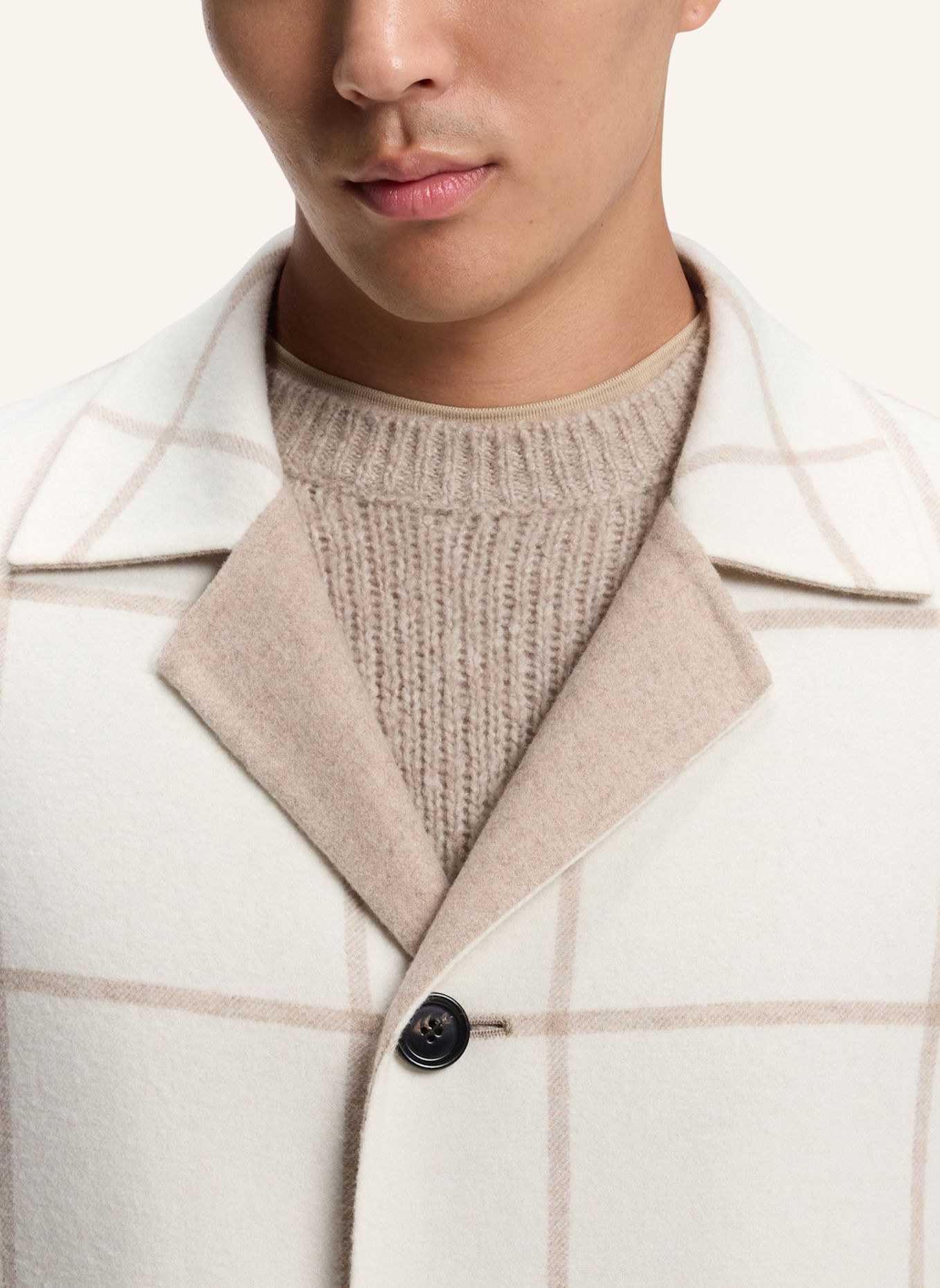 BOSS Mantel L-CARY-DF-RVS-254 Relaxed Fit: WEISS