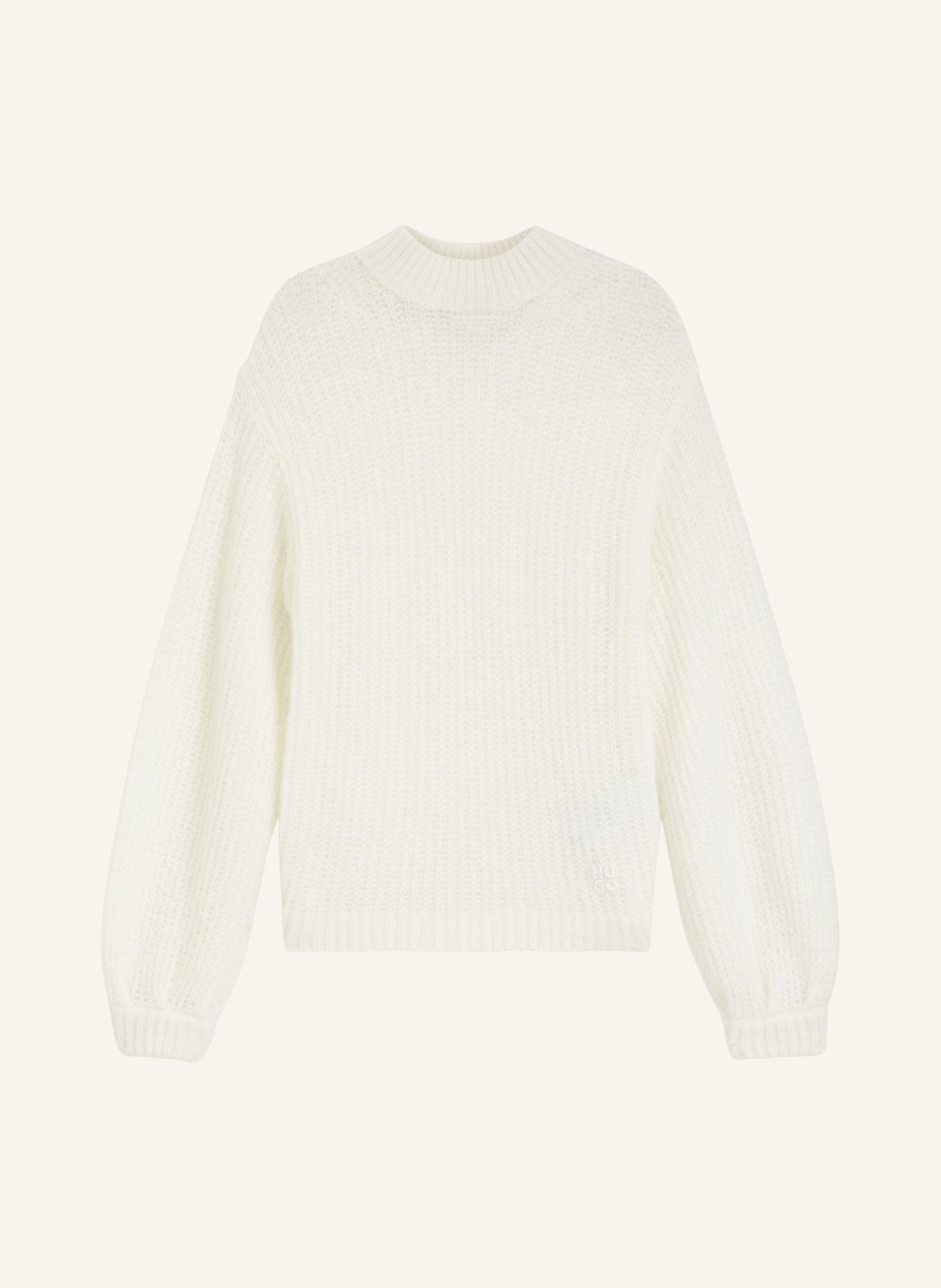 HUGO Pullover SIFORO Oversize Fit: WEISS