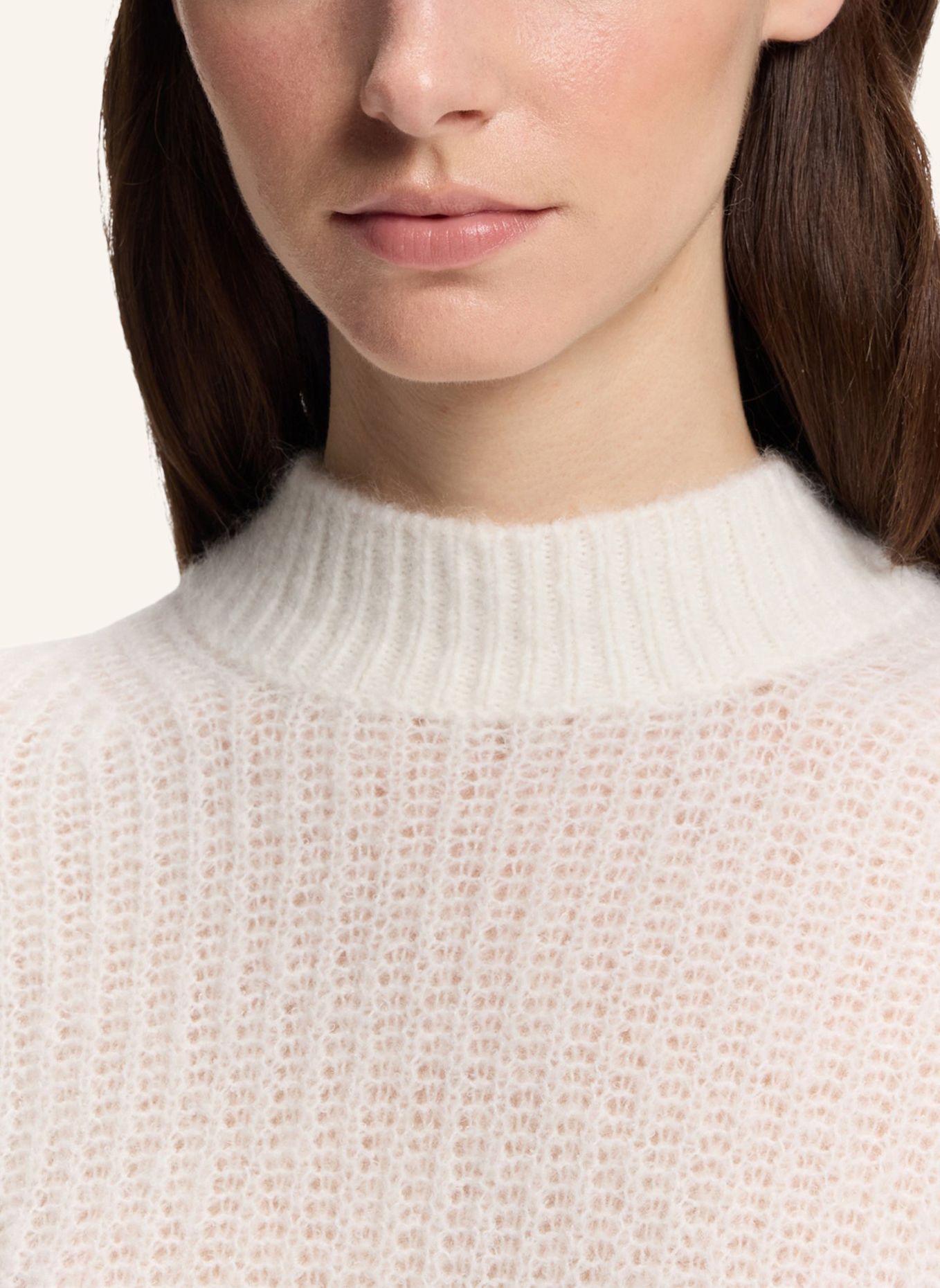 HUGO Pullover SIFORO Oversize Fit: WEISS