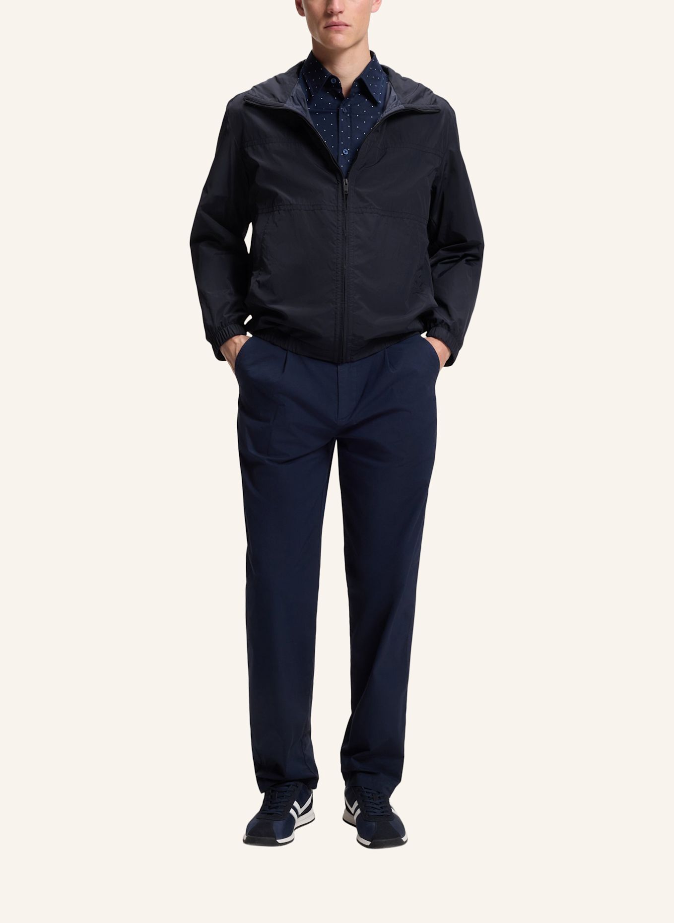 BOSS Jacke OTILY1 Relaxed Fit: DUNKELBLAU