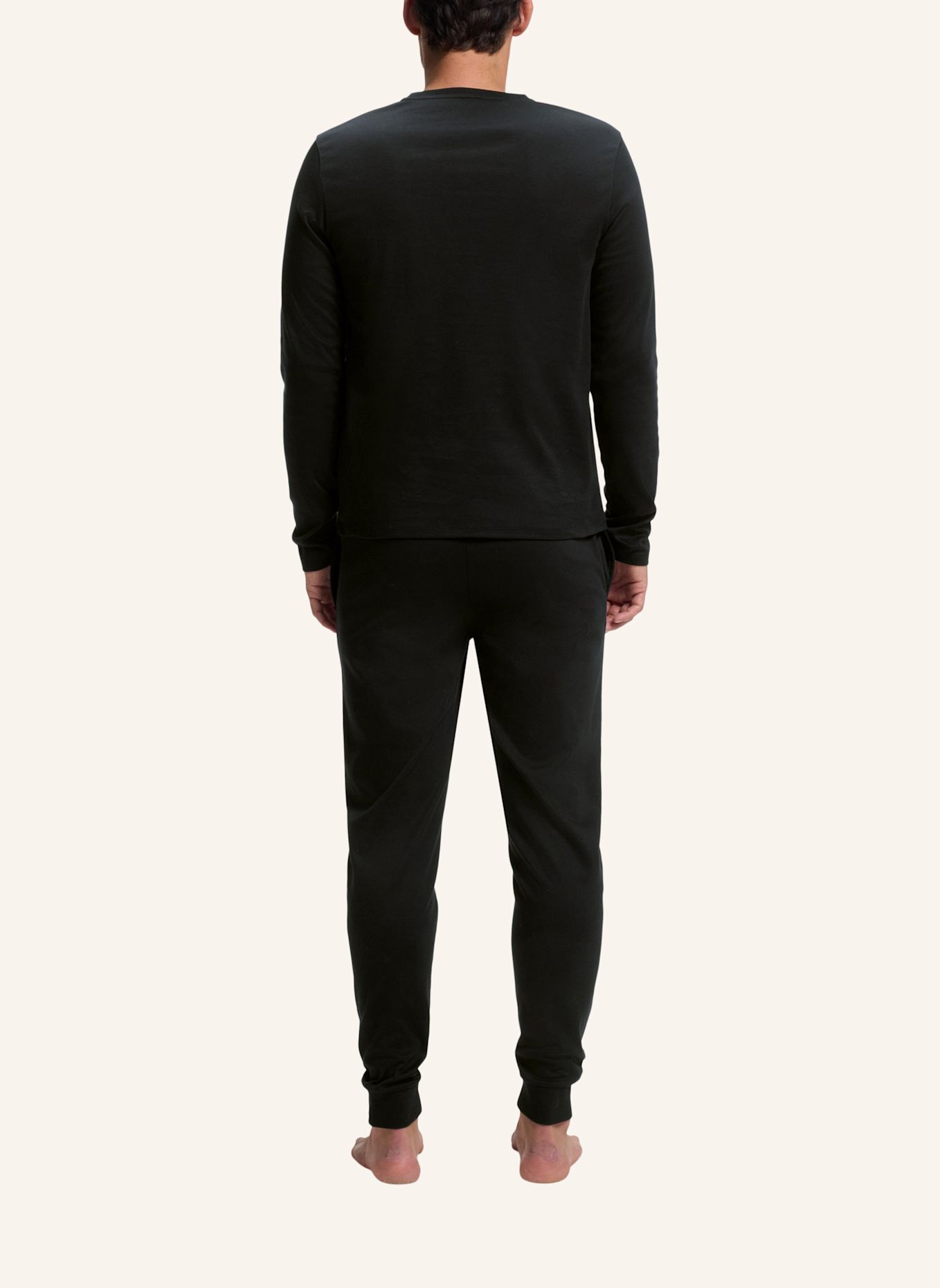 BOSS Pyjama-Set XMAS LONG SET Regular Fit: SCHWARZ