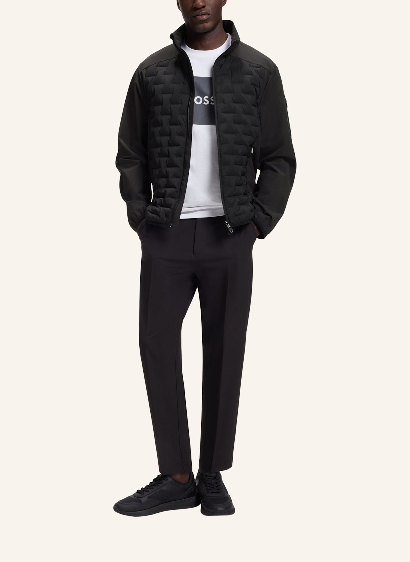 BOSS Daunenjacke OW_T-DOWNHYBRID HD2 Regular Fit: SCHWARZ