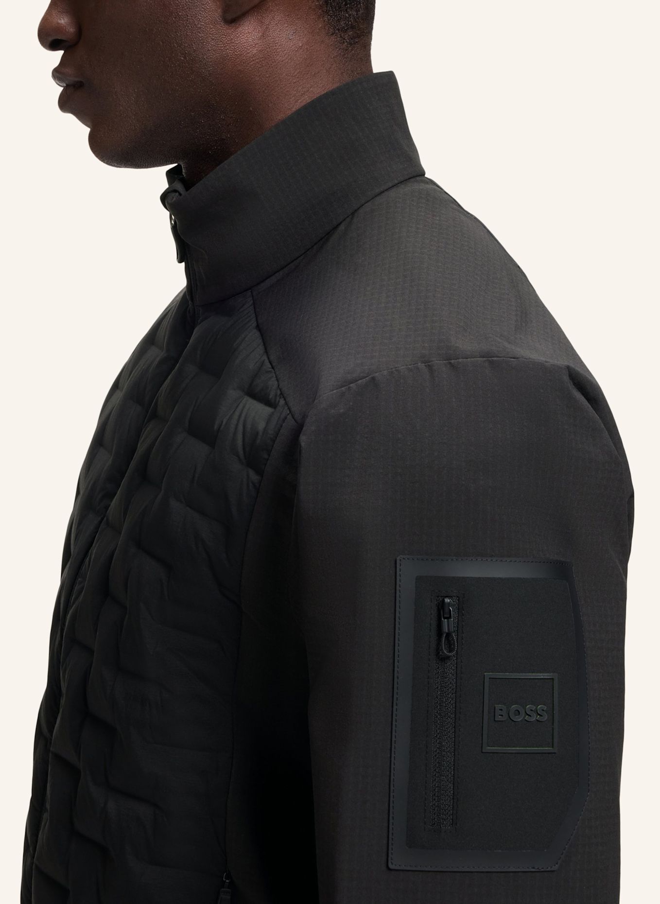 BOSS Daunenjacke OW_T-DOWNHYBRID HD2 Regular Fit: SCHWARZ