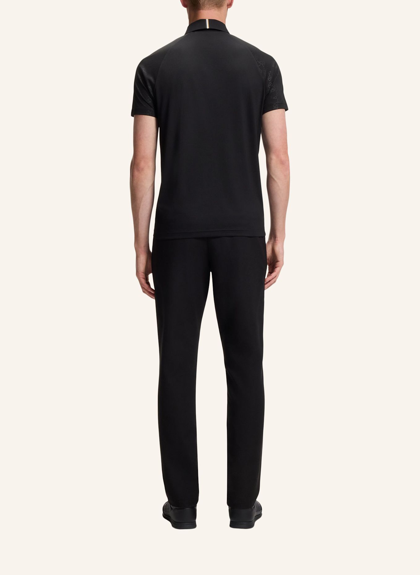 BOSS Polo PL_GOC PADDYTECH Regular Fit: SCHWARZ