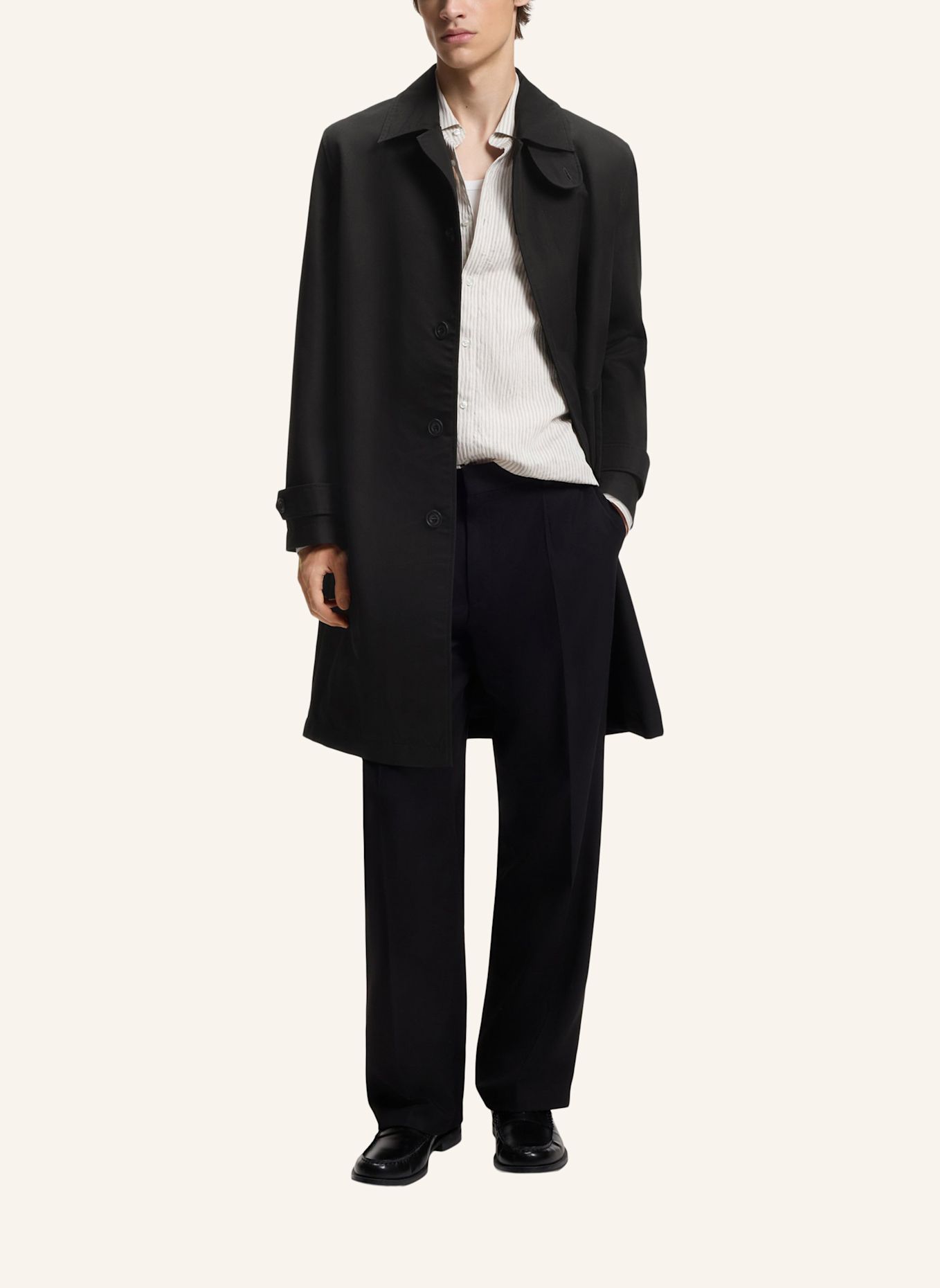HUGO Mantel MAVER2631 Regular Fit: SCHWARZ
