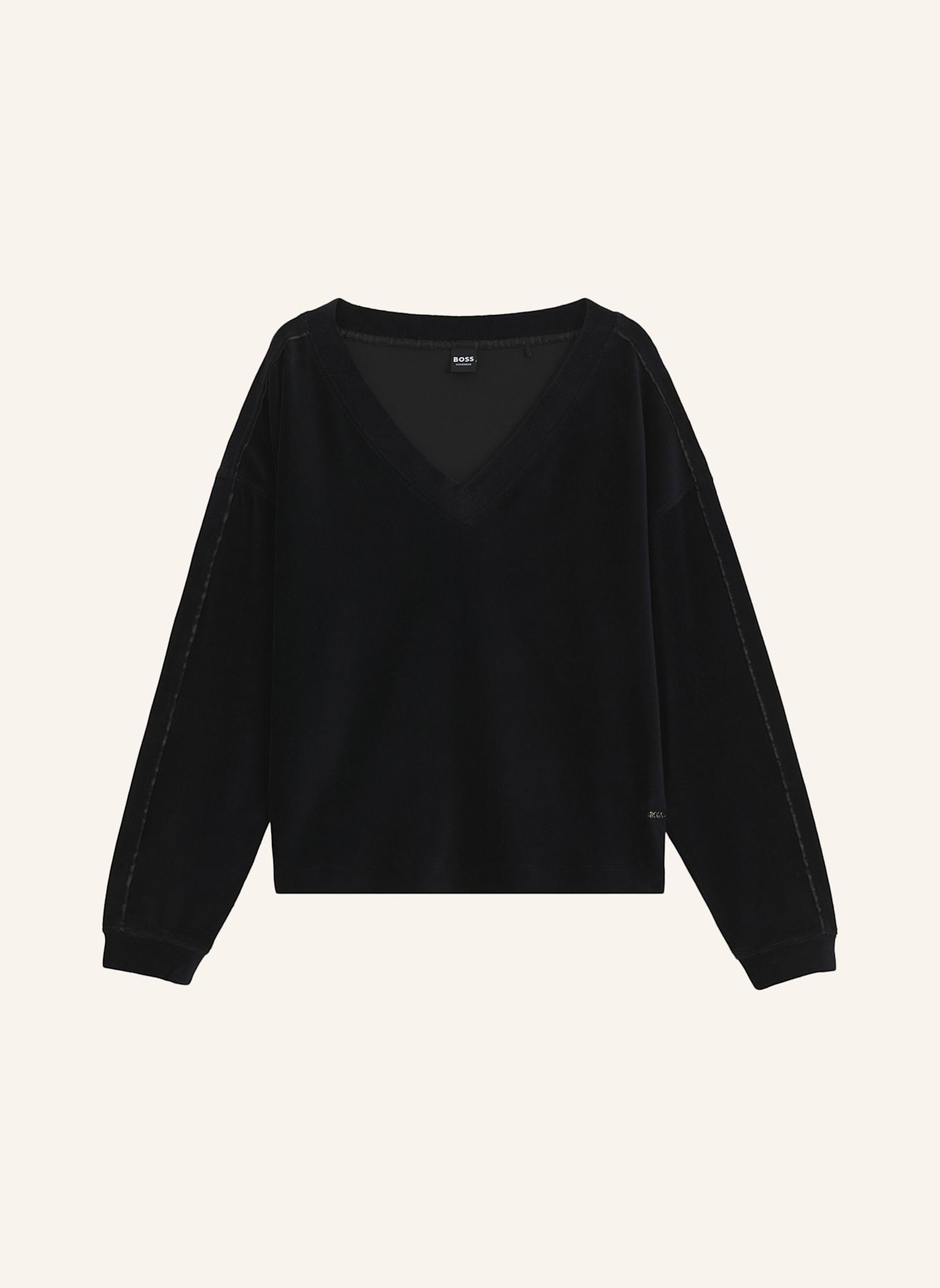 BOSS Loungewear Oberteil VELVET_SWEATSHIRT VN: SCHWARZ