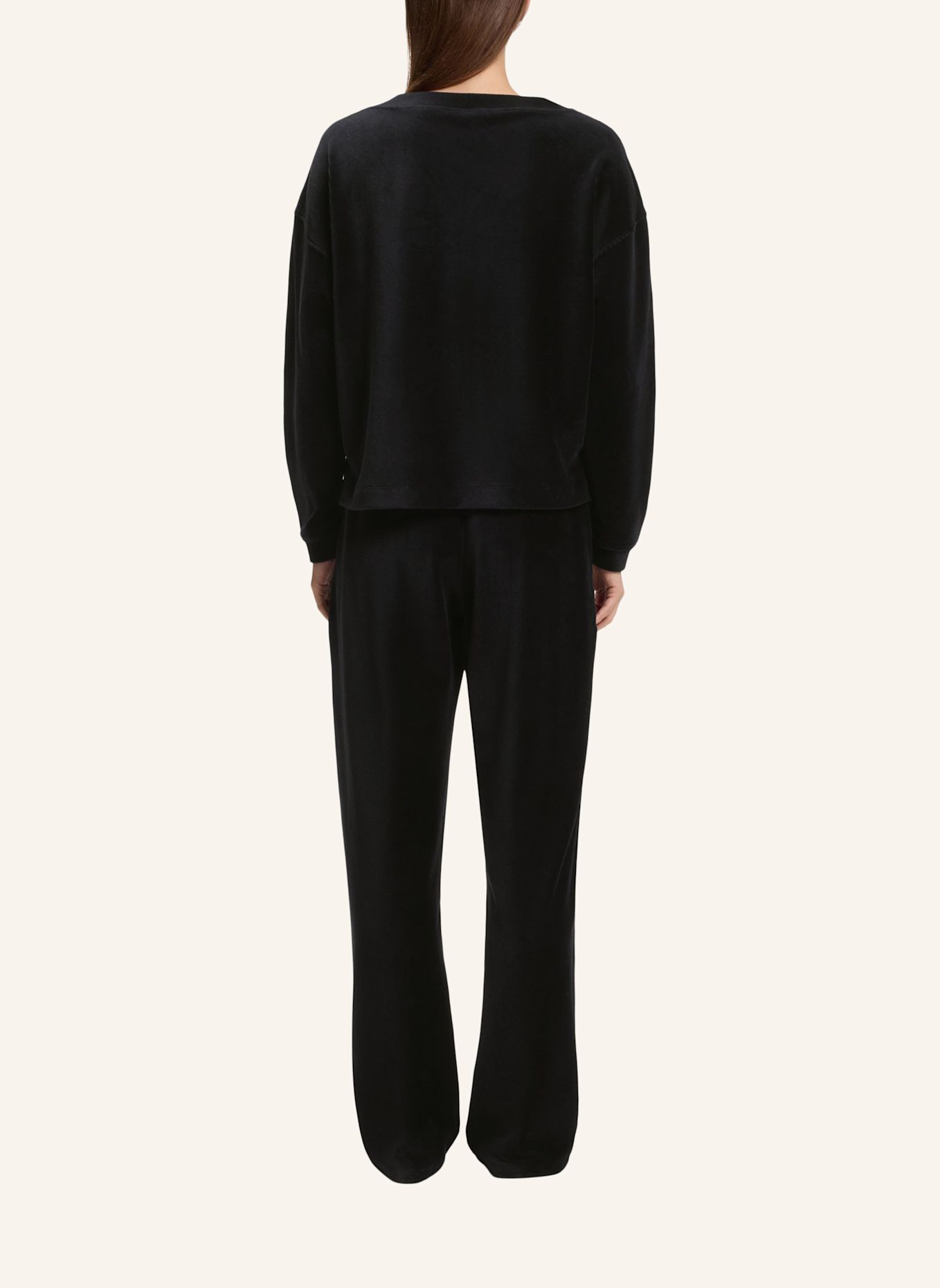 BOSS Loungewear Oberteil VELVET_SWEATSHIRT VN: SCHWARZ