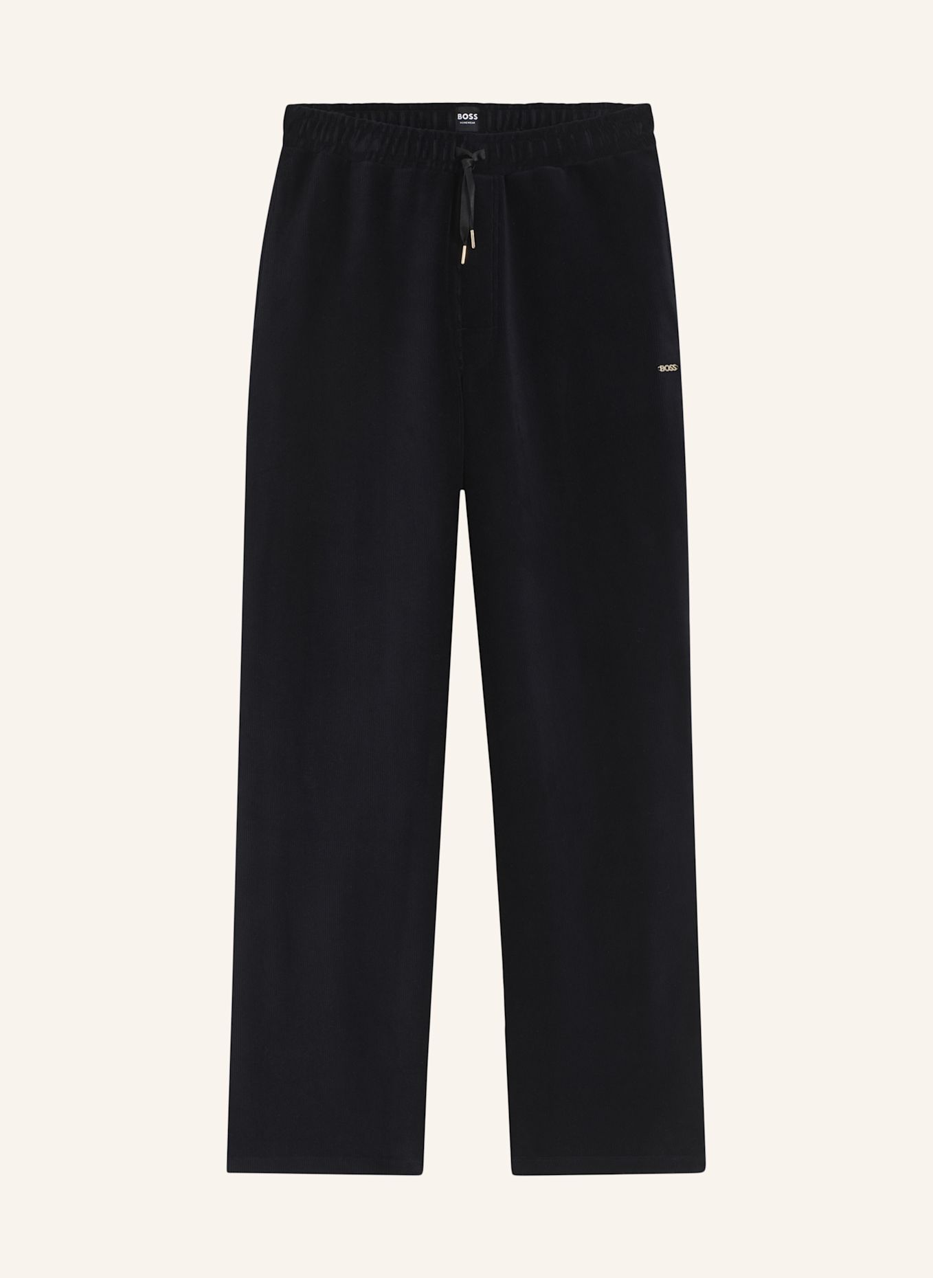 BOSS Loungewear Unterteil VELVET_PANTS CW: SCHWARZ