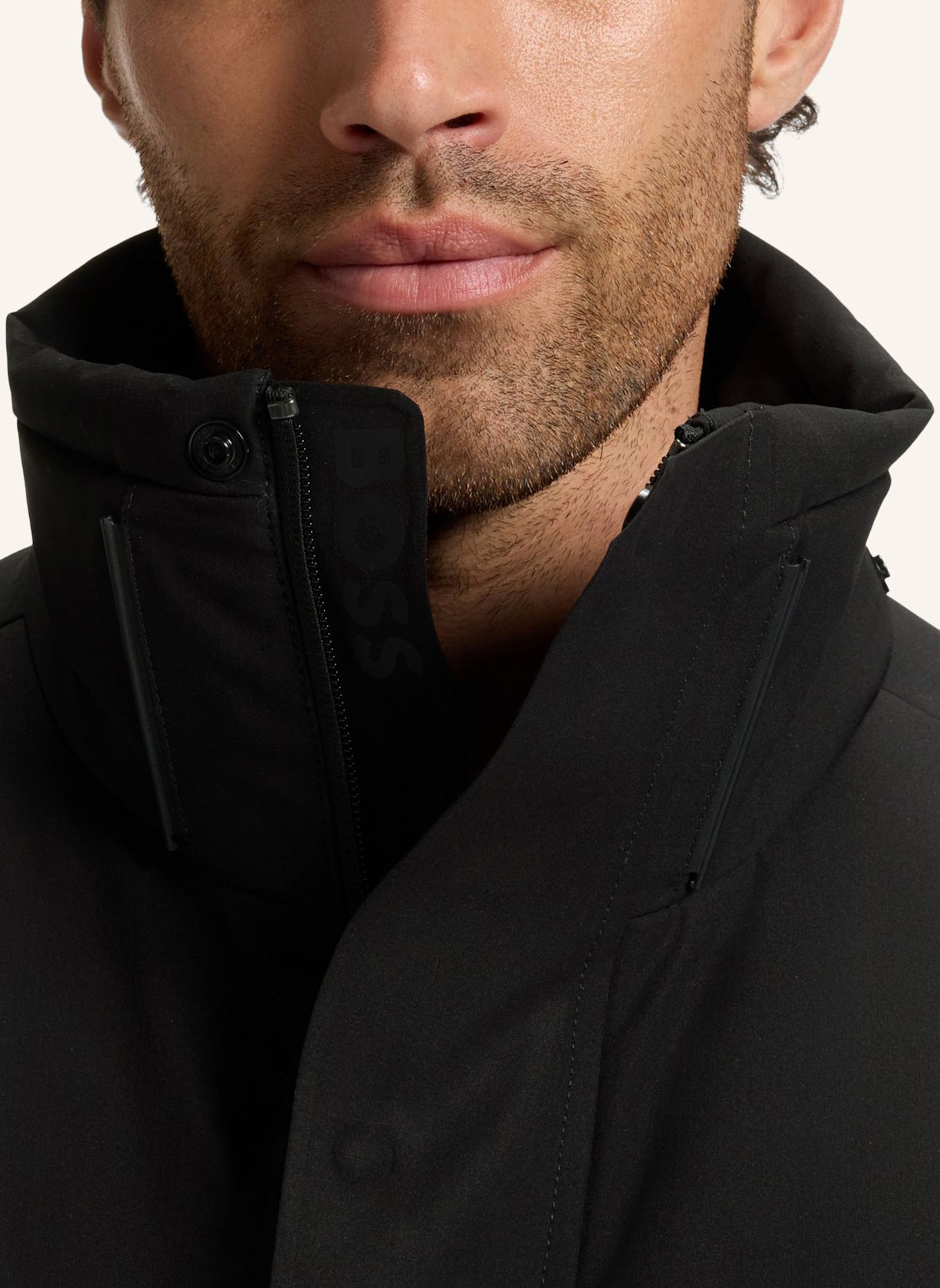 BOSS Jacke OW_BLOCK-X PARKA Regular Fit: SCHWARZ