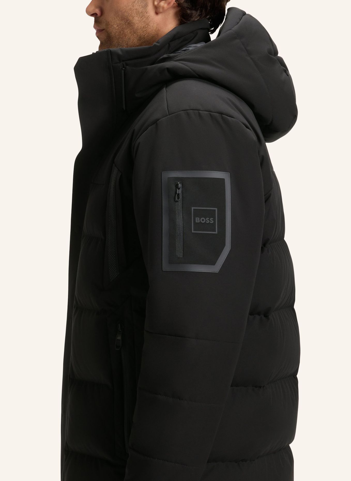 BOSS Jacke OW_BLOCK-X PARKA Regular Fit: SCHWARZ