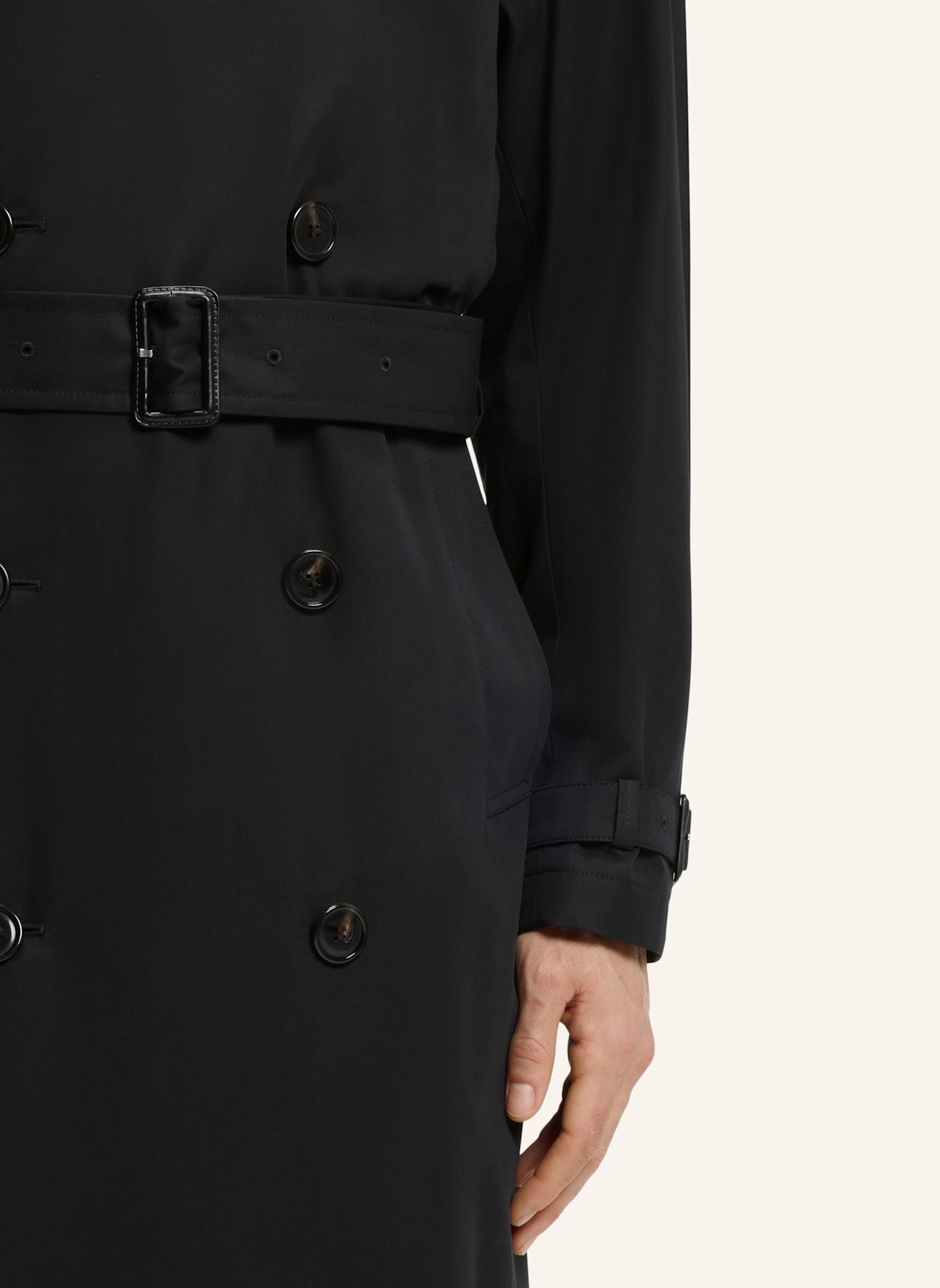 BOSS Trenchcoat H-JAREDTRENCHB1_263F Regular Fit: SCHWARZ