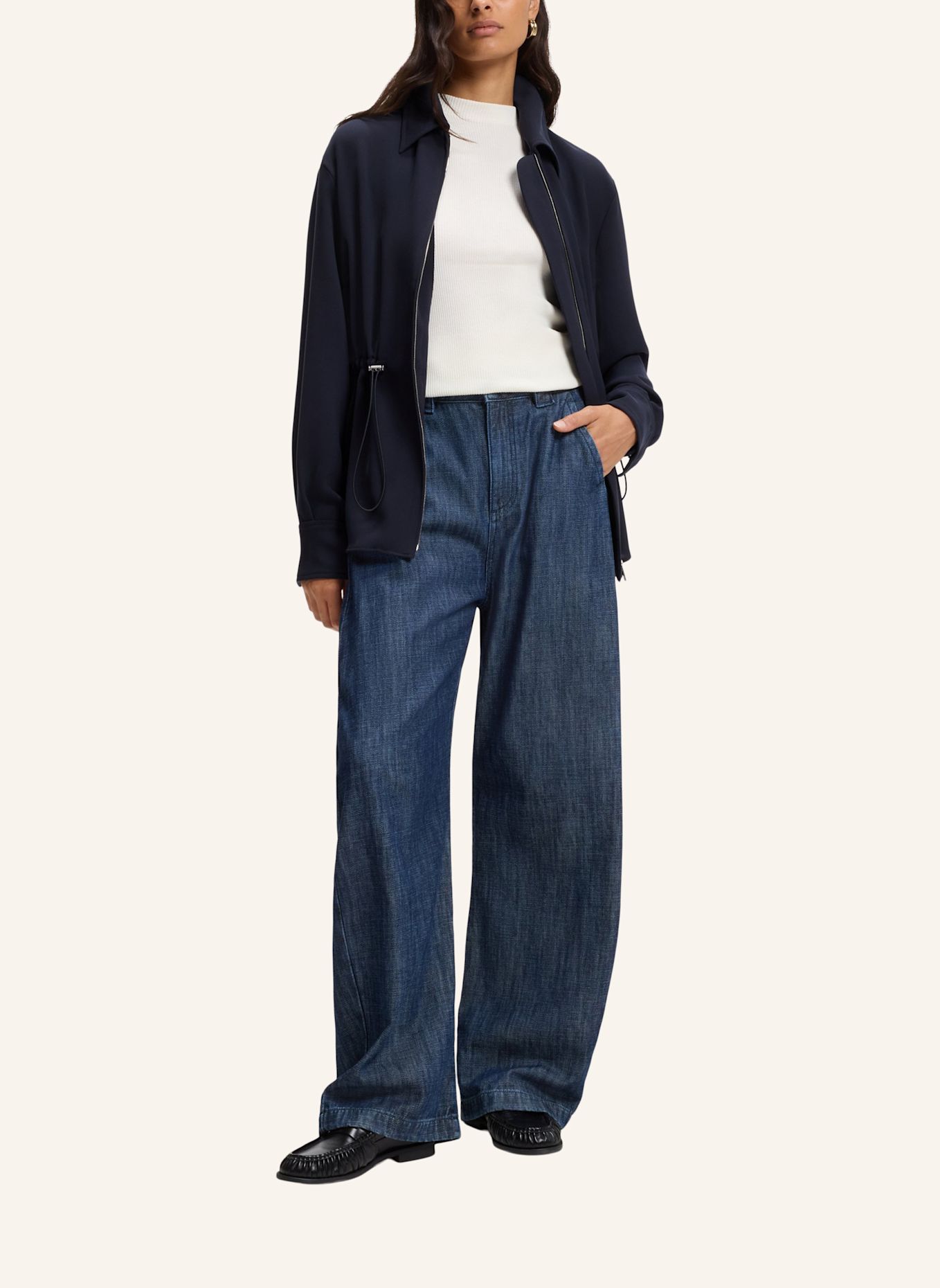 BOSS Blazer JALISYNA Regular Fit: DUNKELBLAU