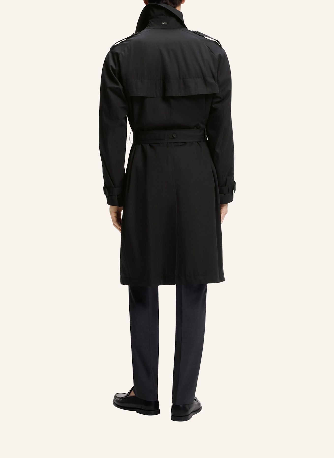 BOSS Trenchcoat H-JAREDTRENCHB1_263F Regular Fit: SCHWARZ