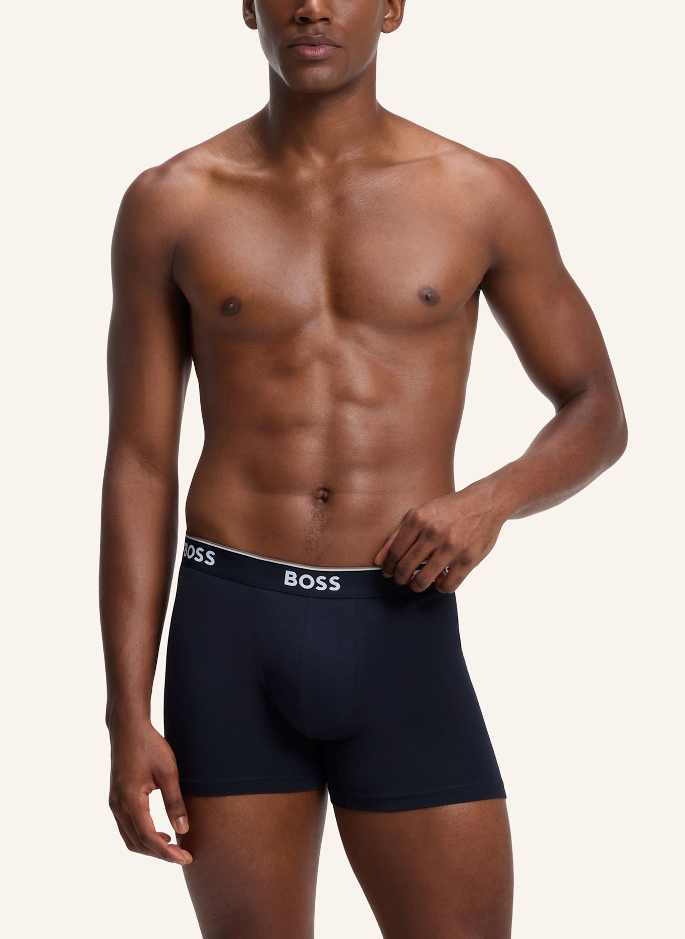 BOSS 3Er-Pack Boxershorts BOXERBR 3P POWER DES: BLAU