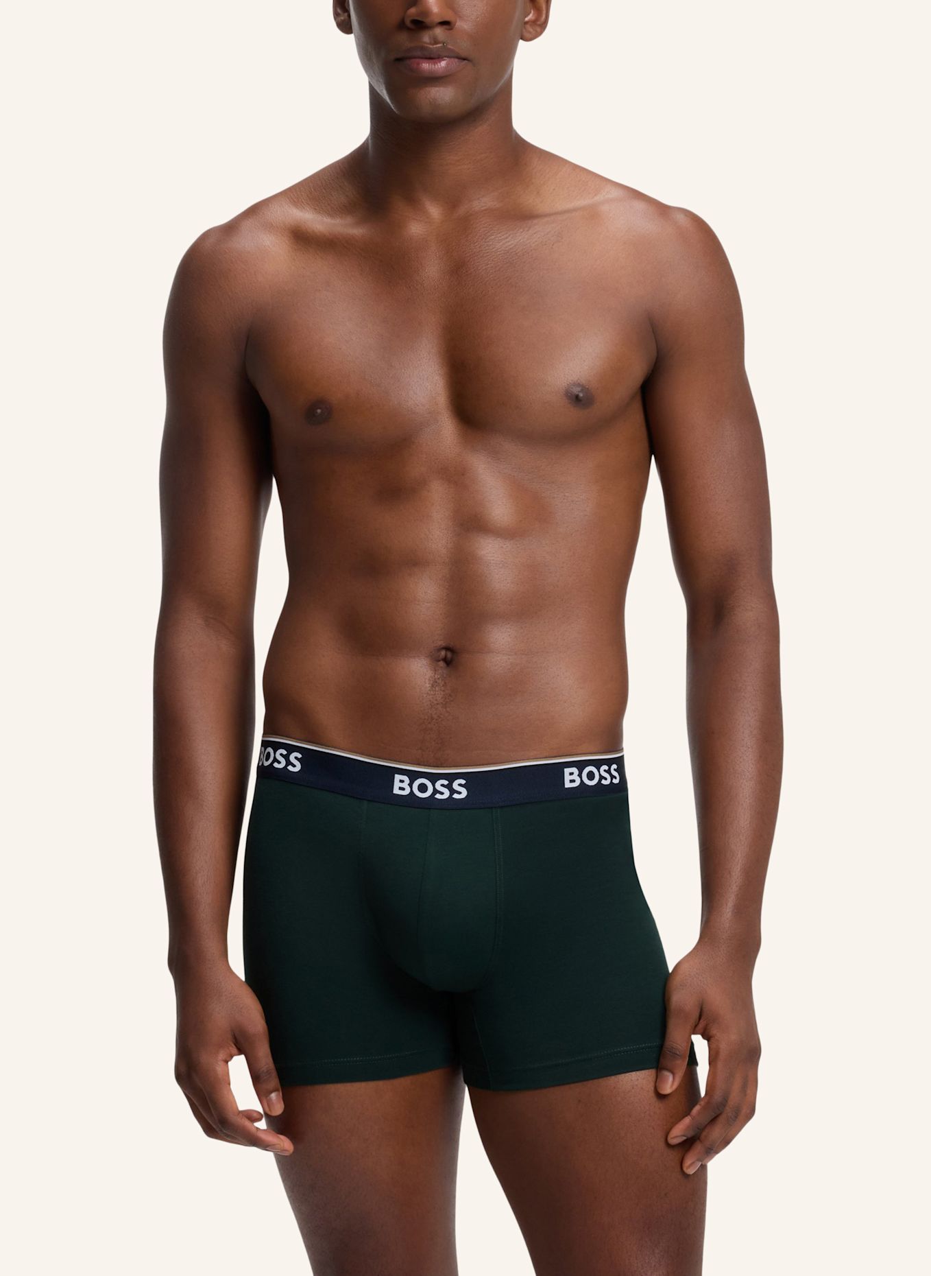 BOSS 3Er-Pack Boxershorts BOXERBR 3P POWER DES: BLAU