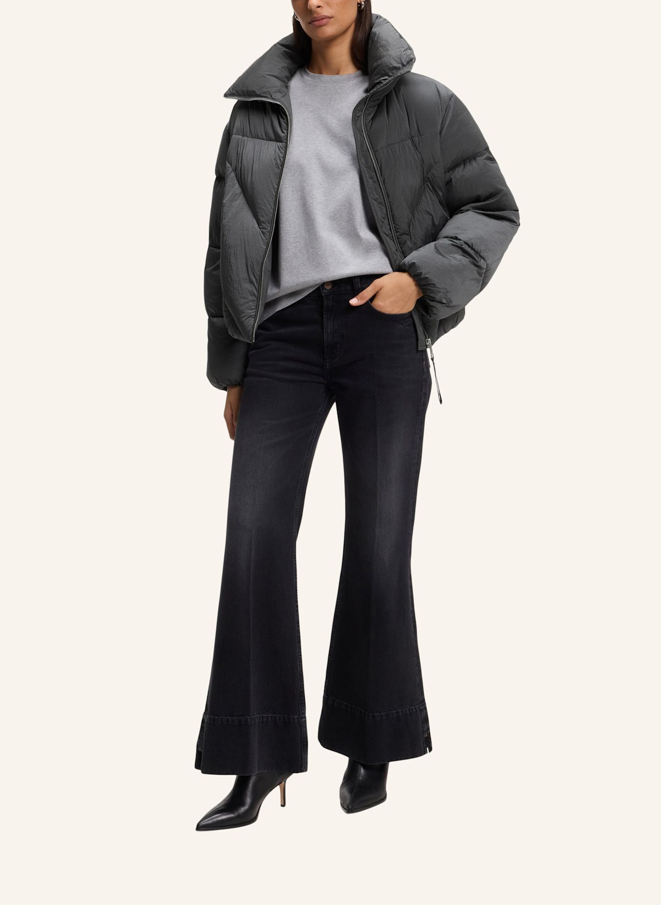 BOSS Jacke C_PADILENA Regular Fit: GRAU
