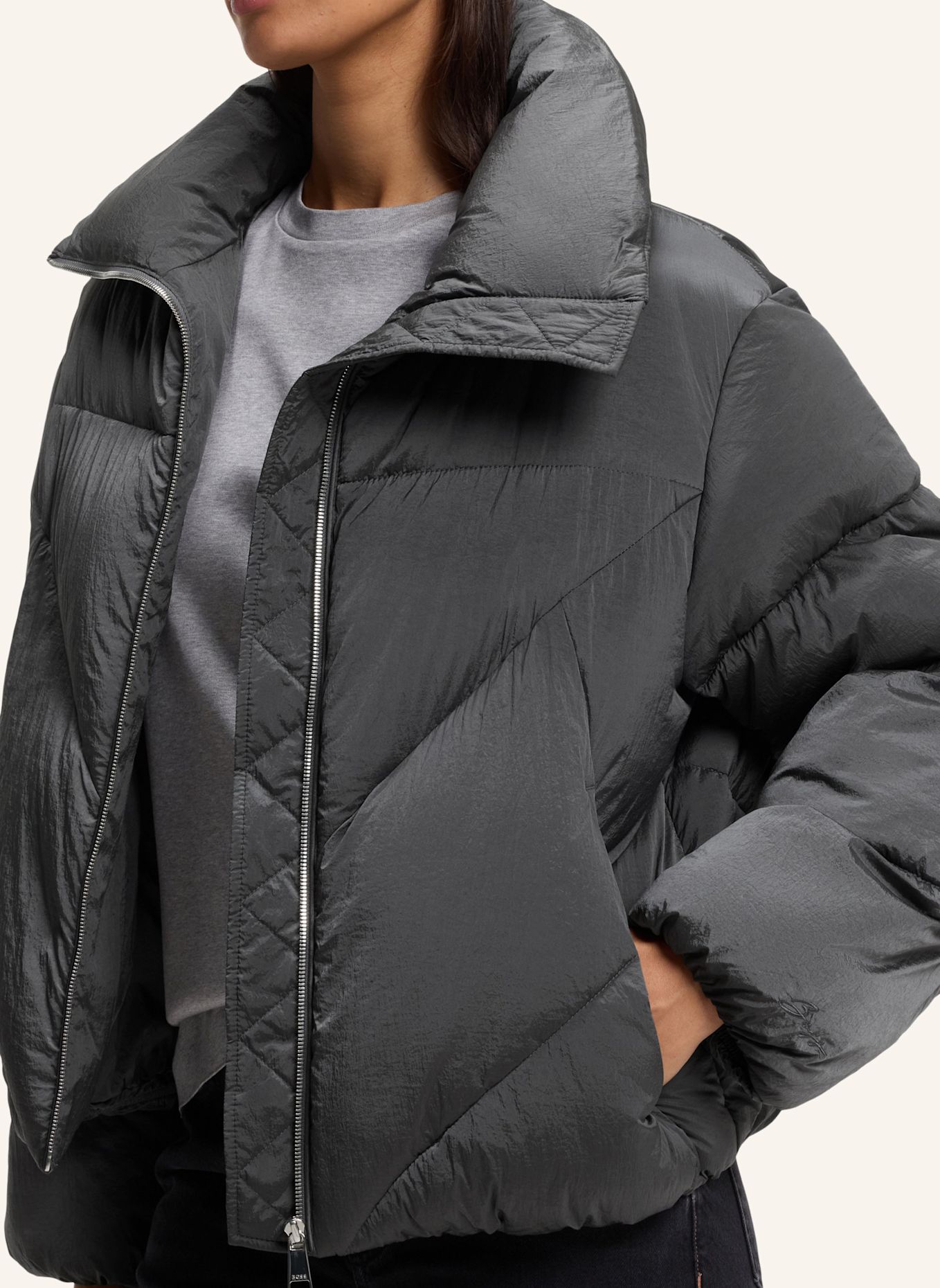 BOSS Jacke C_PADILENA Regular Fit: GRAU