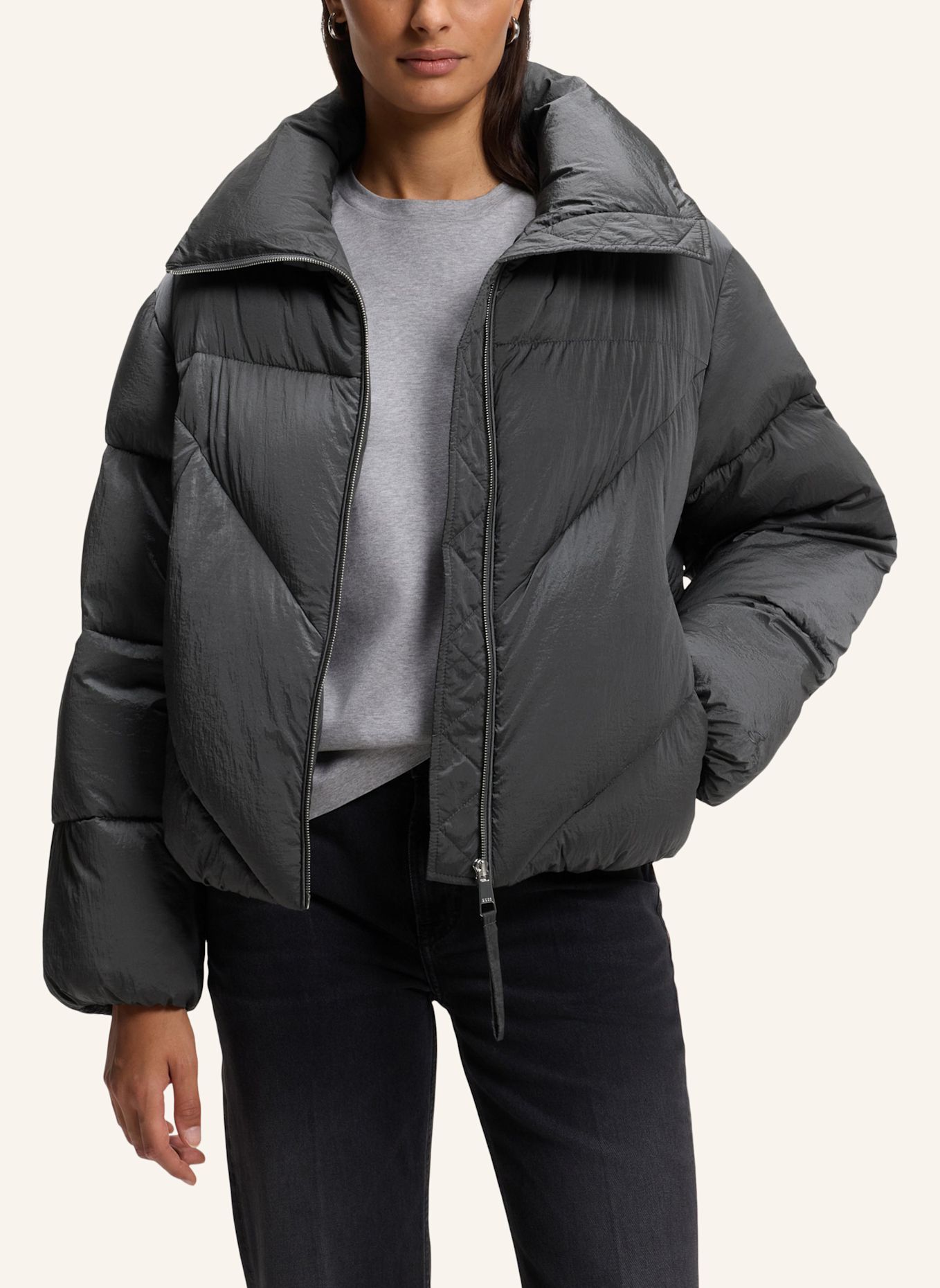 BOSS Jacke C_PADILENA Regular Fit: GRAU