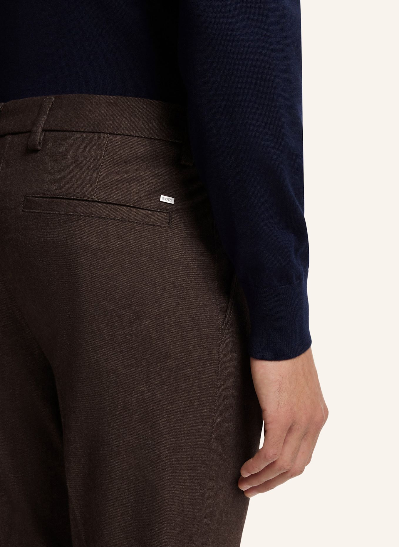 BOSS Chino KANE Modern Regular Fit: DUNKELBRAUN