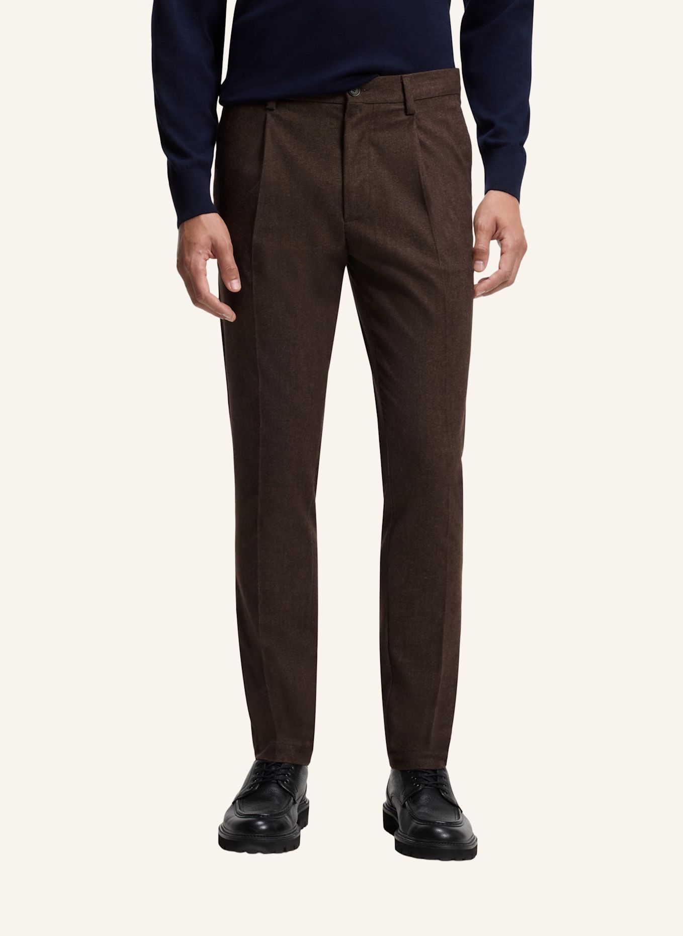 BOSS Chino KANE Modern Regular Fit: DUNKELBRAUN