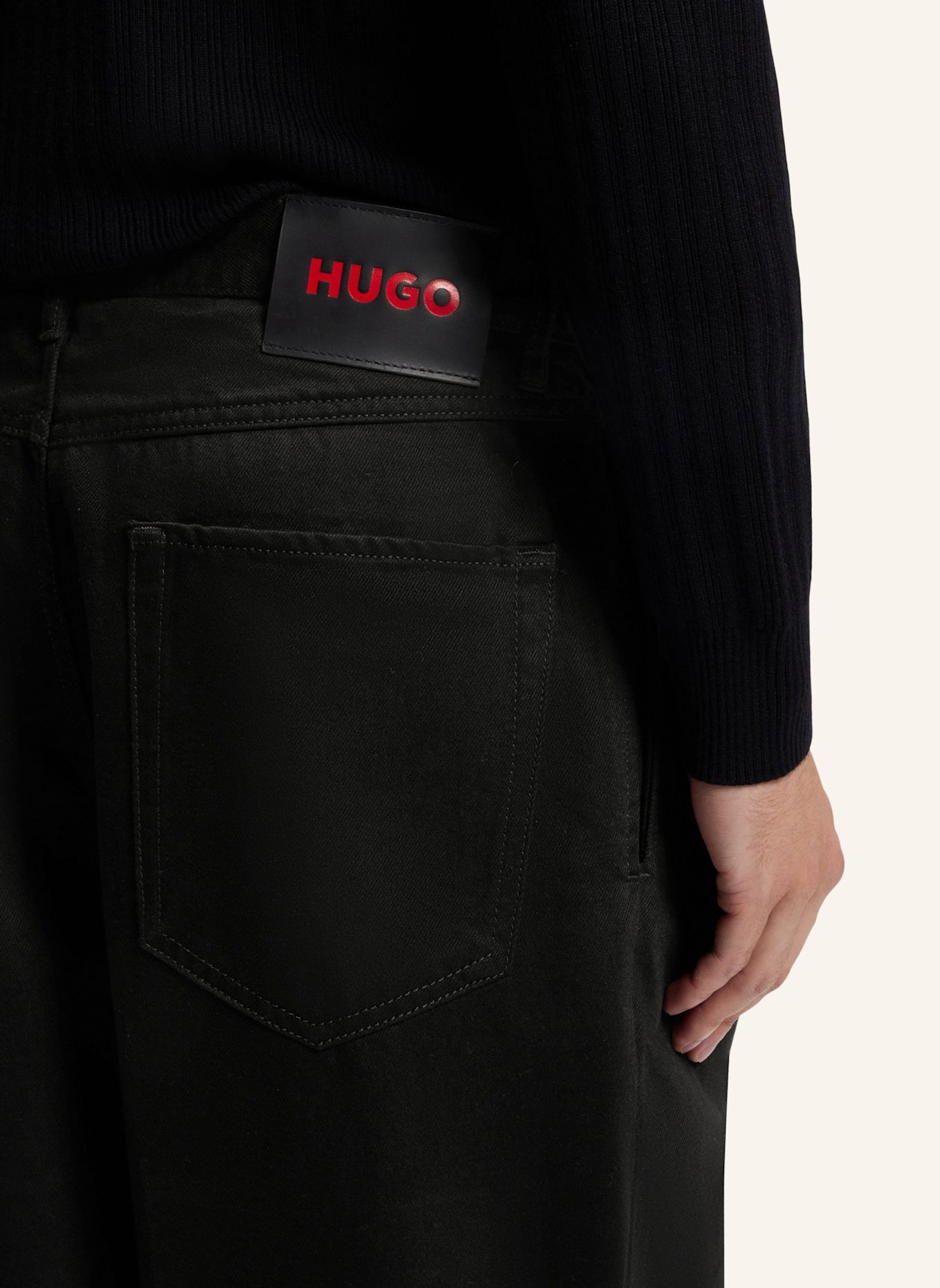 HUGO Jeans HUGO 249/1 Relaxed Fit: SCHWARZ