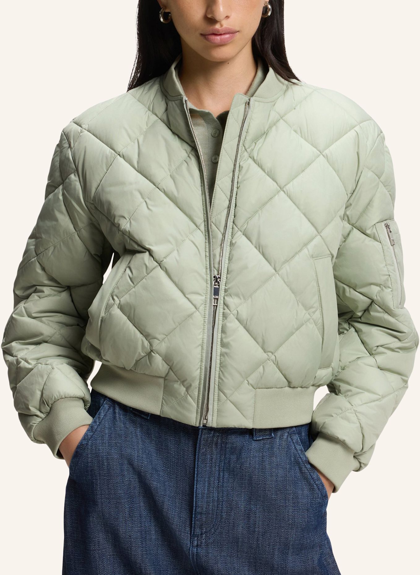 BOSS Jacke POSEN Regular Fit: GRÜN