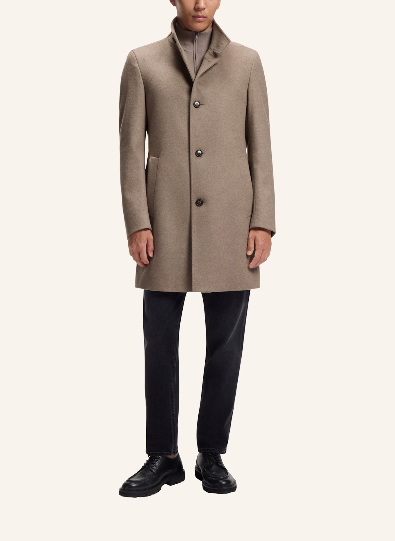 BOSS Mantel H-HYDE-SU-264 Slim Fit: BRAUN