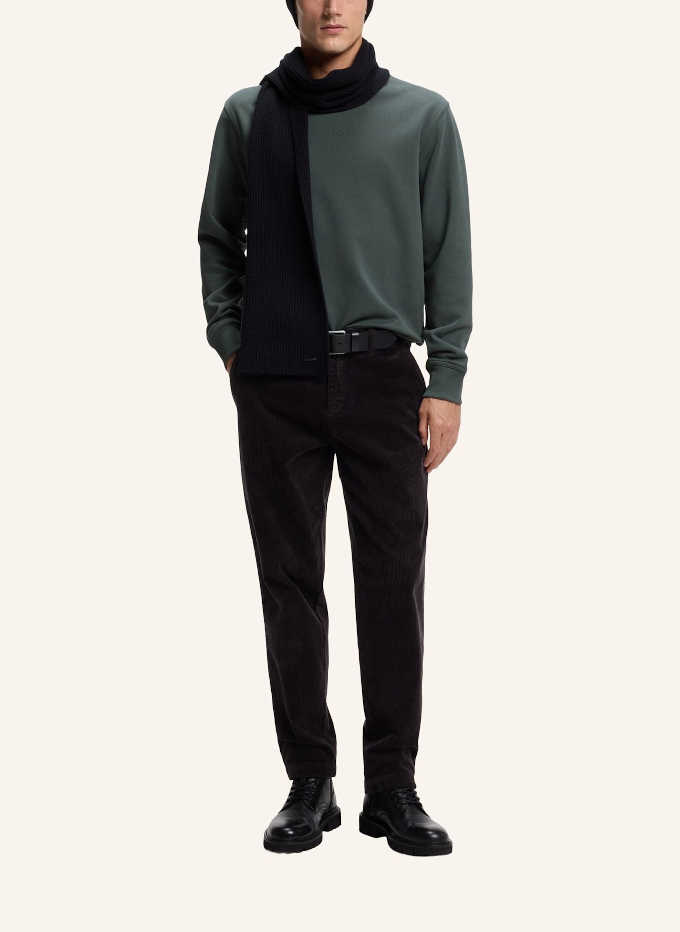 BOSS Sweatshirt WESMALLCREW: GRÜN