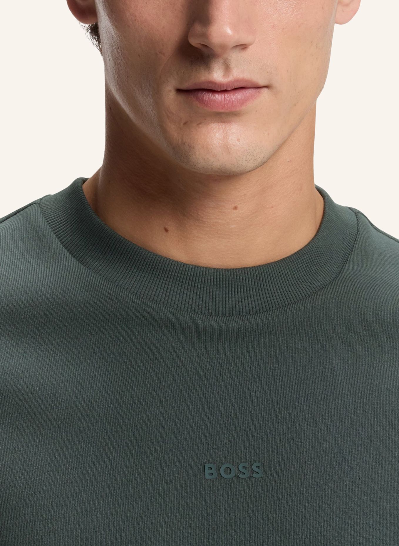 BOSS Sweatshirt WESMALLCREW: GRÜN