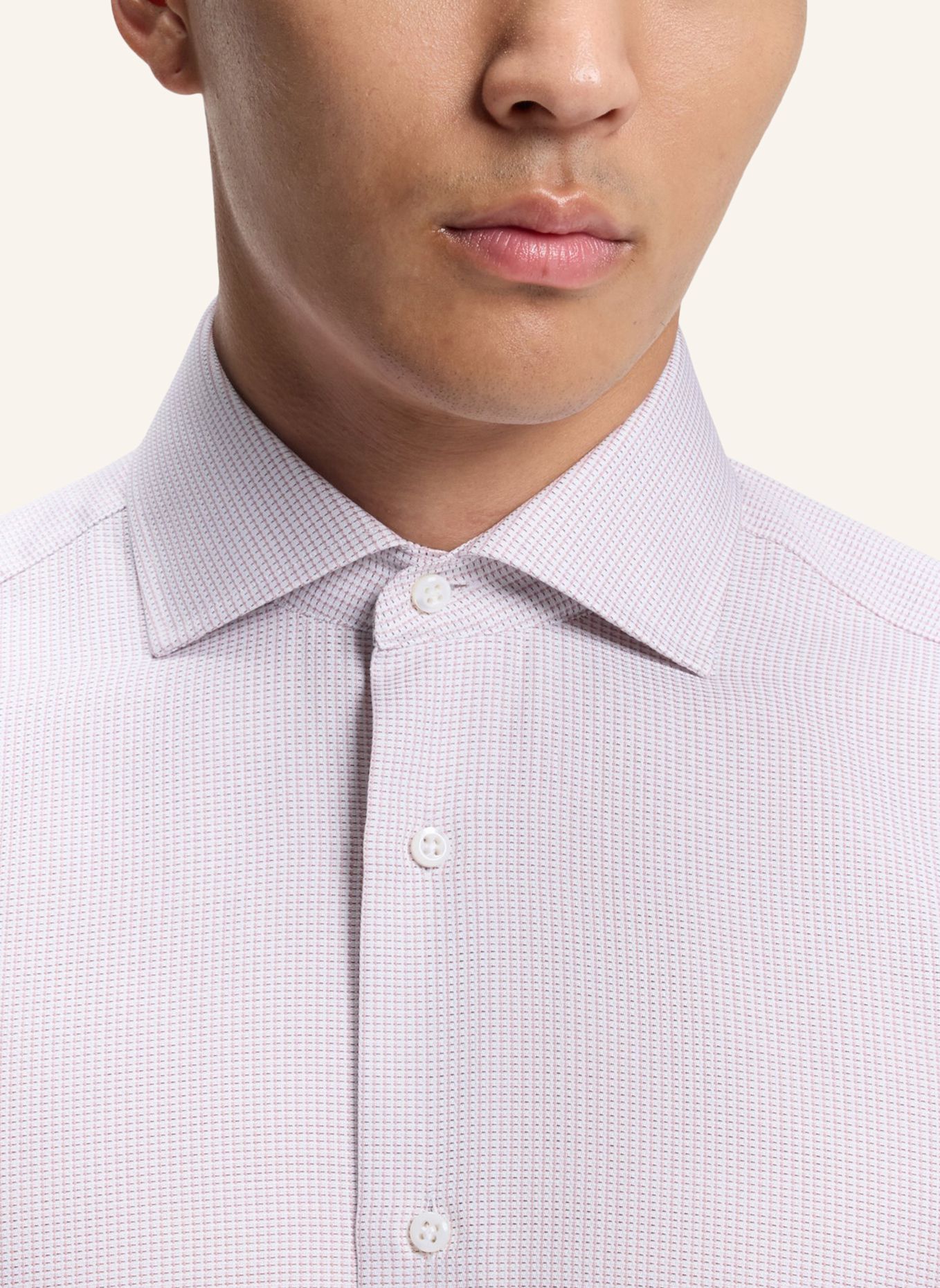BOSS Hemd L-JOSH-SPREAD-C1-243 Regular Fit: HELLROSA