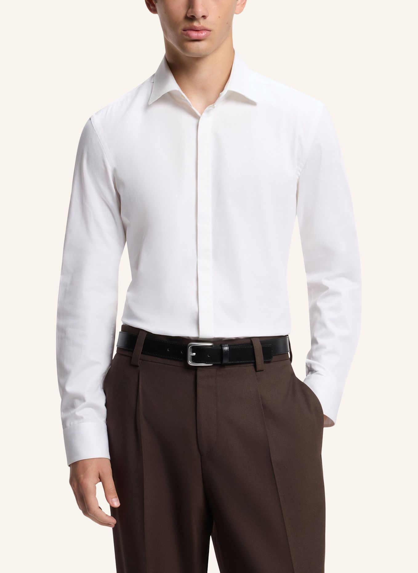 HUGO Hemd KALLO Slim Fit: WEISS