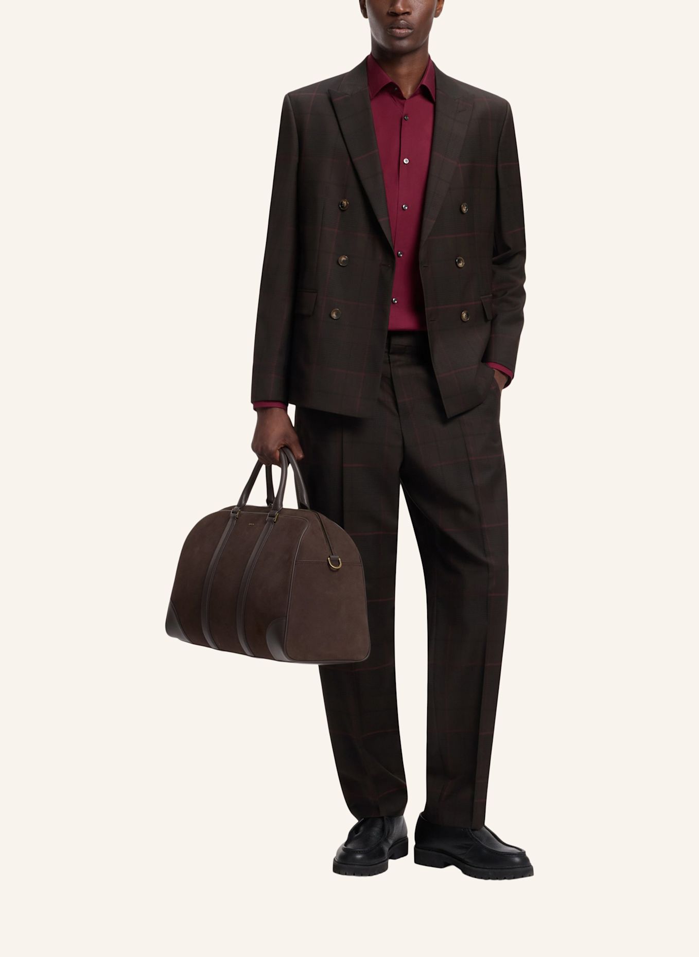 HUGO Businesshose GATUR264 Slim Fit: BRAUN