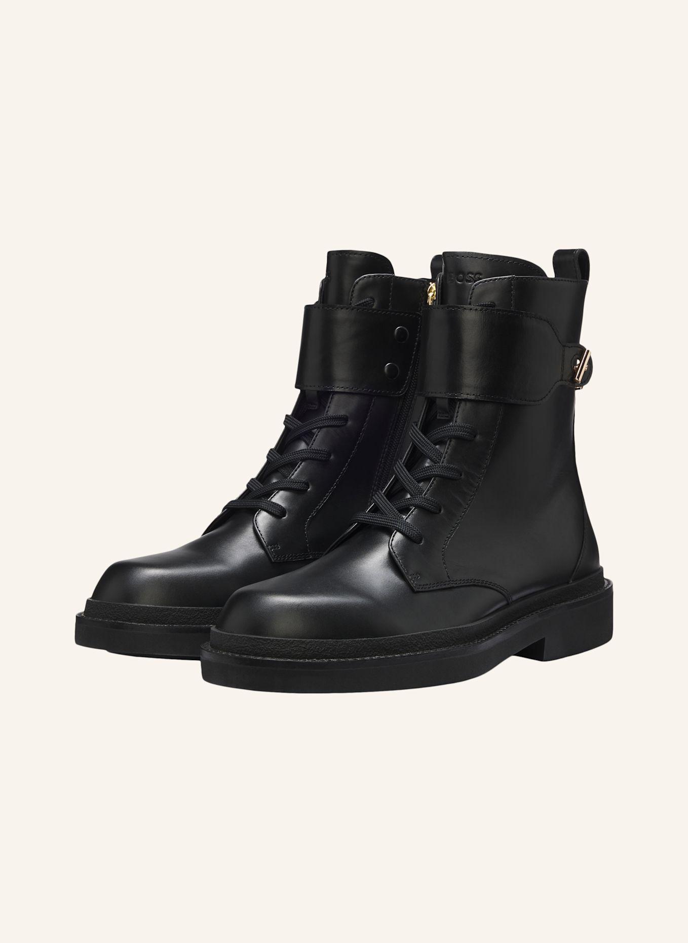 BOSS Flacher Schuh ELERI_LUBOOTIE_LTZPT: SCHWARZ