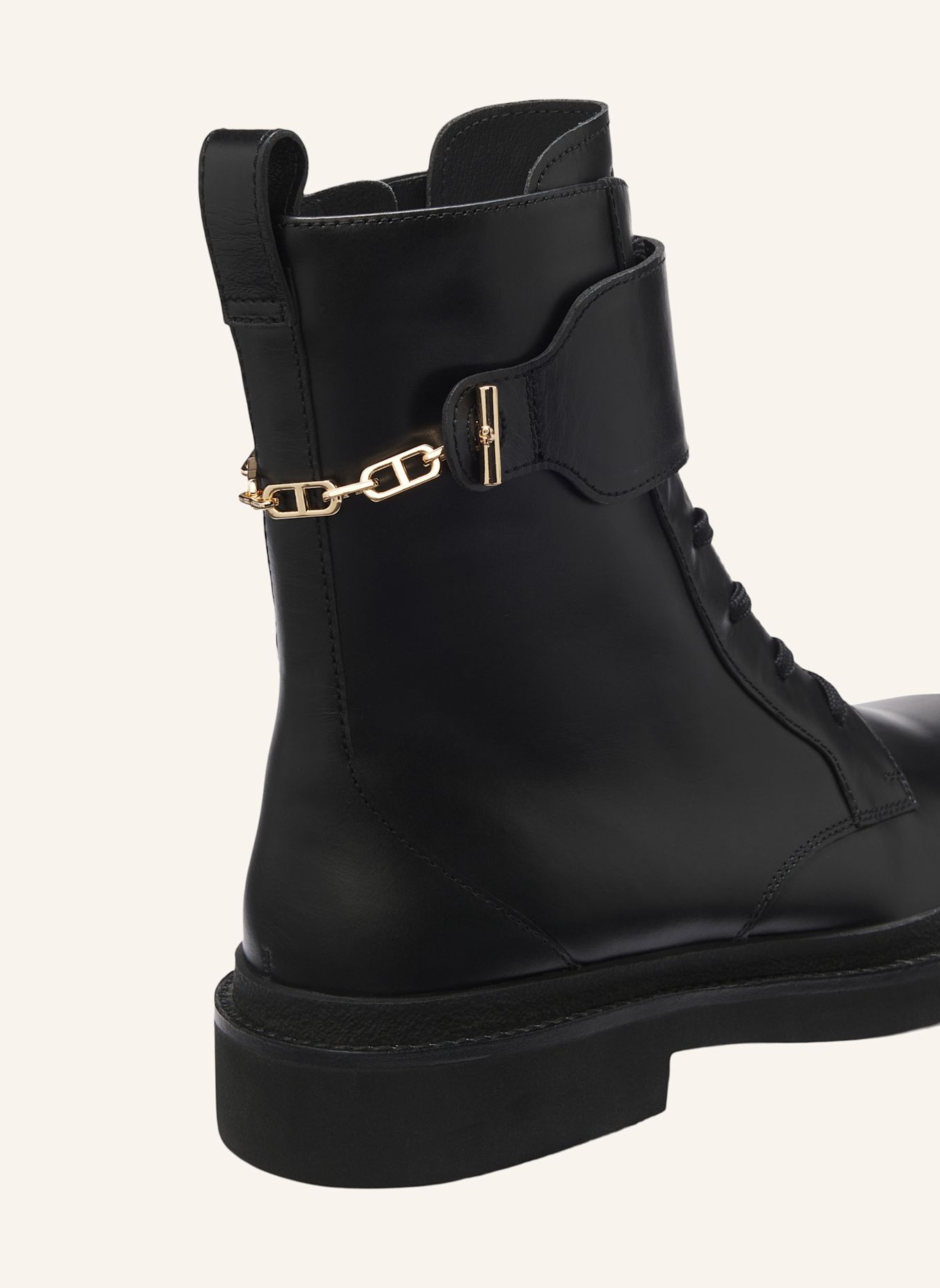 BOSS Flacher Schuh ELERI_LUBOOTIE_LTZPT: SCHWARZ