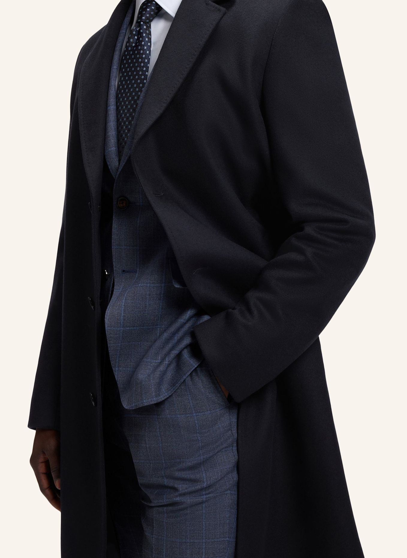 BOSS Mantel H-JARED-BIB-264 Regular Fit: DUNKELBLAU